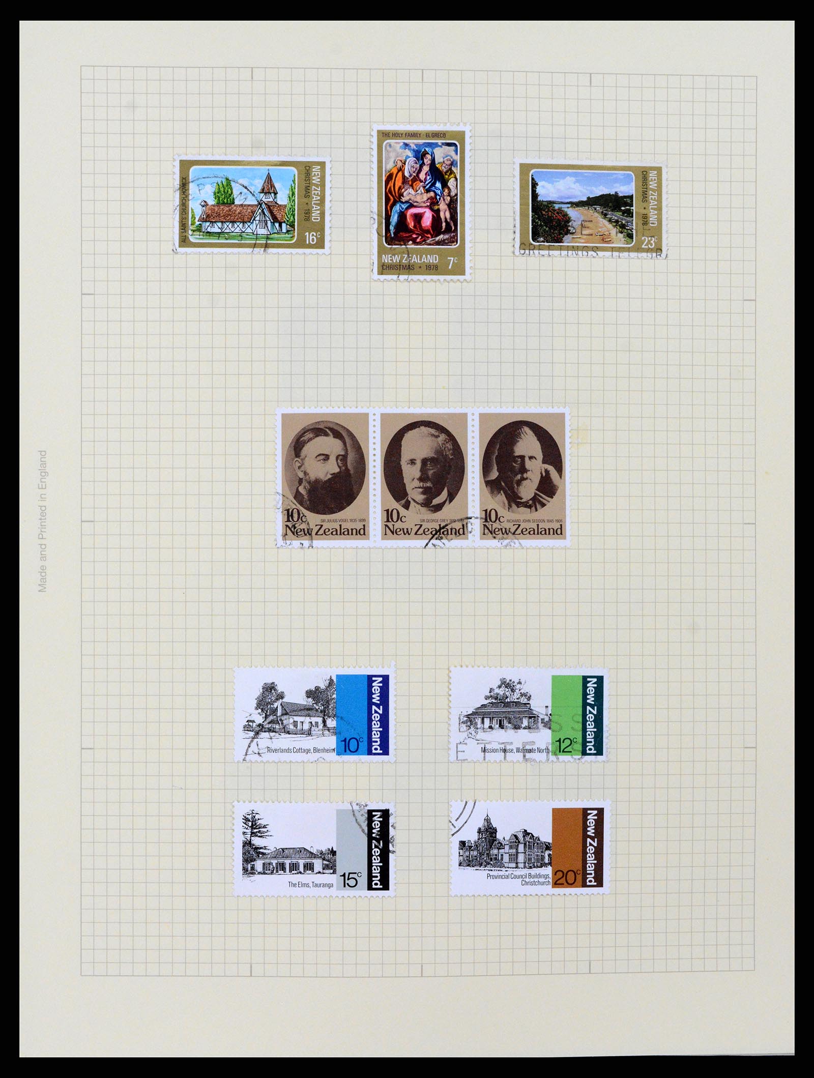 37608 166 - Postzegelverzameling 37608 Nieuw Zeeland 1874-2014.