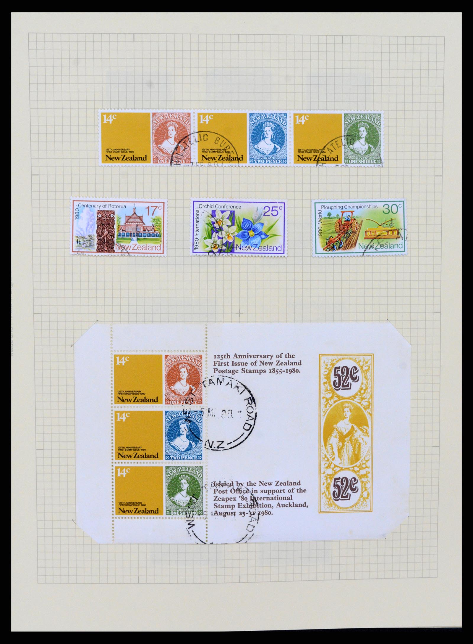 37608 170 - Postzegelverzameling 37608 Nieuw Zeeland 1874-2014.