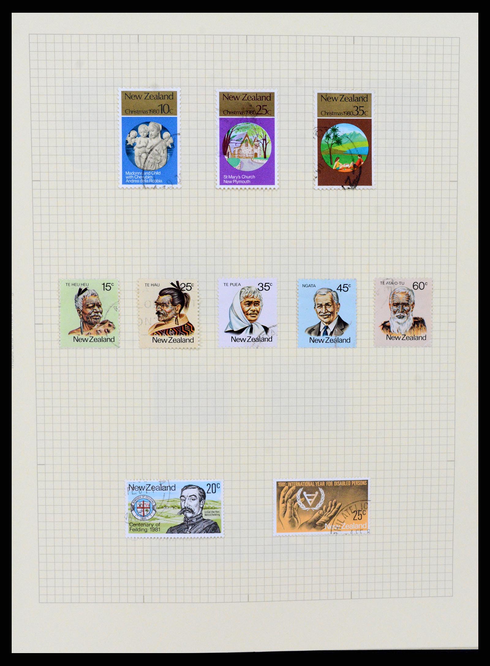 37608 173 - Postzegelverzameling 37608 Nieuw Zeeland 1874-2014.