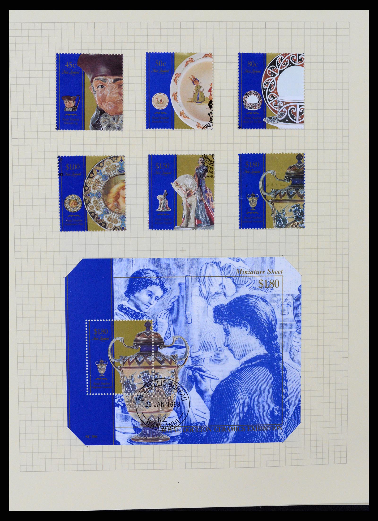 37608 247 - Postzegelverzameling 37608 Nieuw Zeeland 1874-2014.
