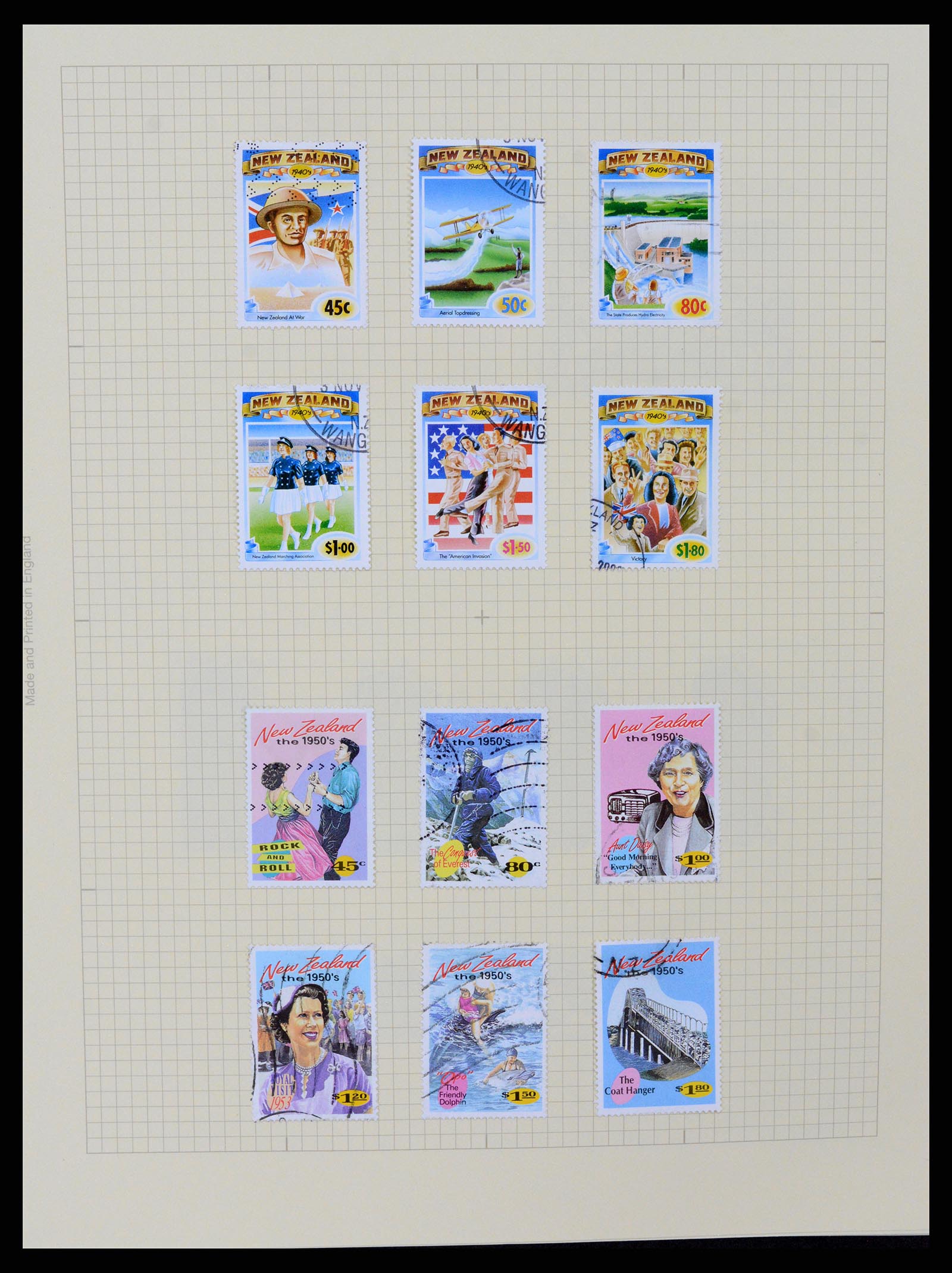 37608 256 - Postzegelverzameling 37608 Nieuw Zeeland 1874-2014.
