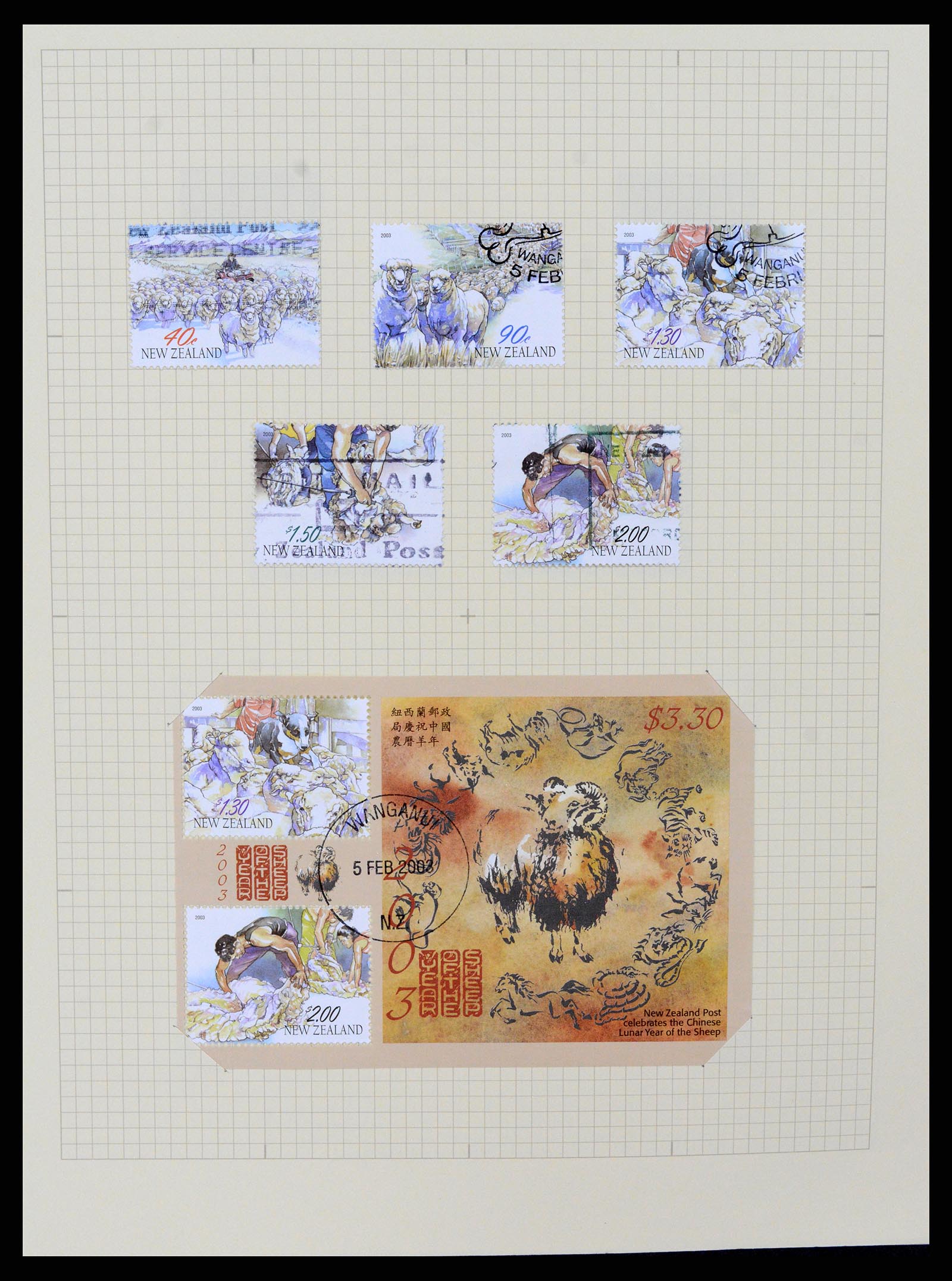 37608 362 - Postzegelverzameling 37608 Nieuw Zeeland 1874-2014.