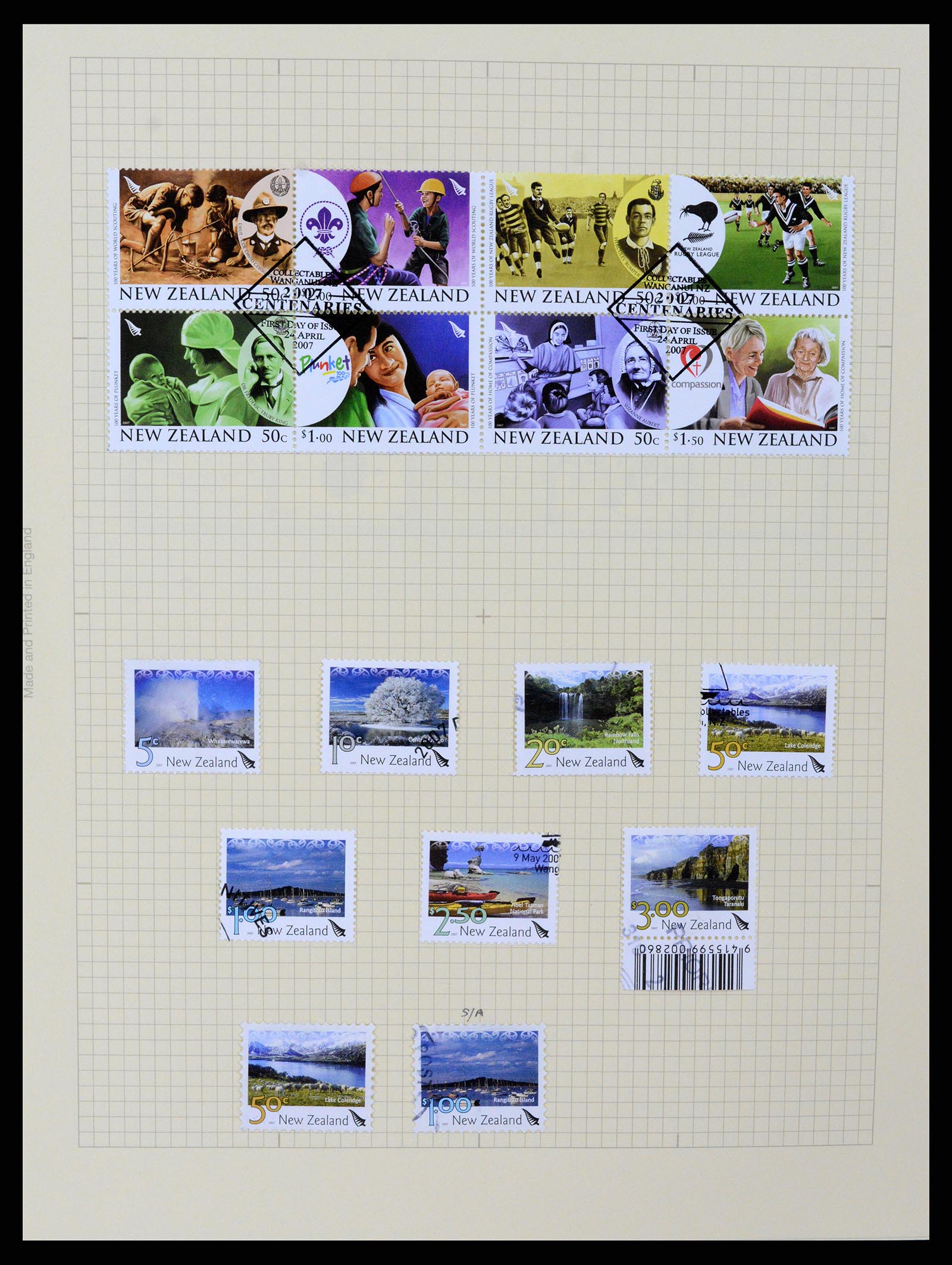 37608 407 - Postzegelverzameling 37608 Nieuw Zeeland 1874-2014.