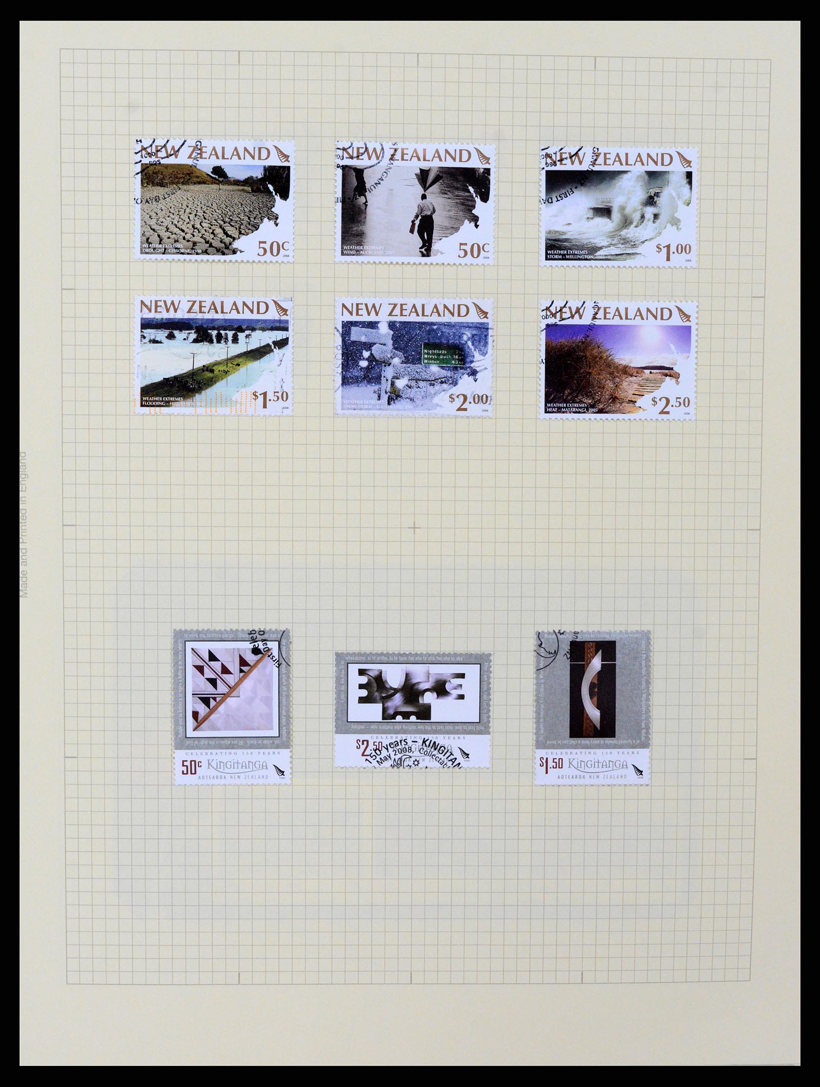 37608 419 - Postzegelverzameling 37608 Nieuw Zeeland 1874-2014.