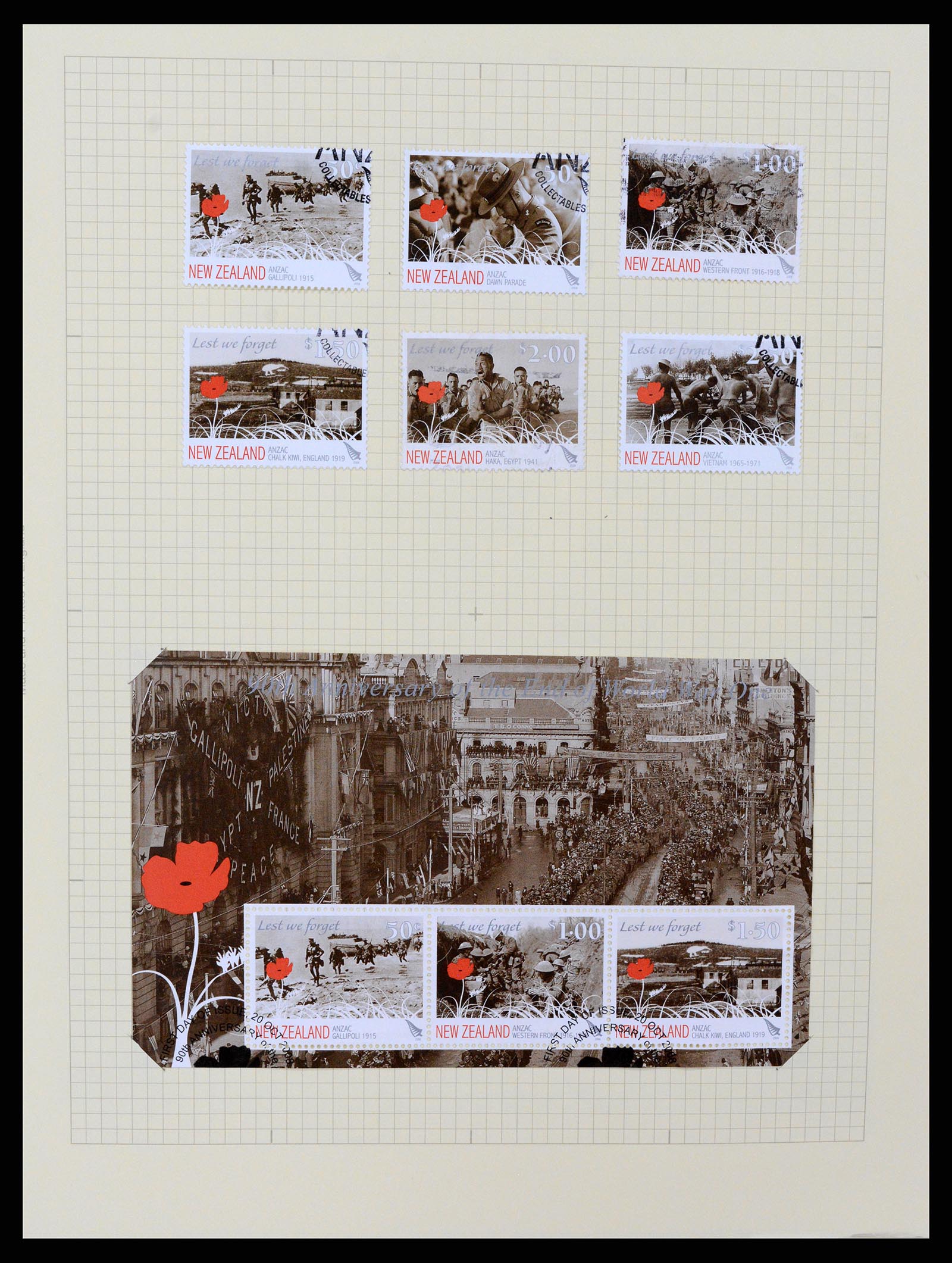 37608 420 - Postzegelverzameling 37608 Nieuw Zeeland 1874-2014.