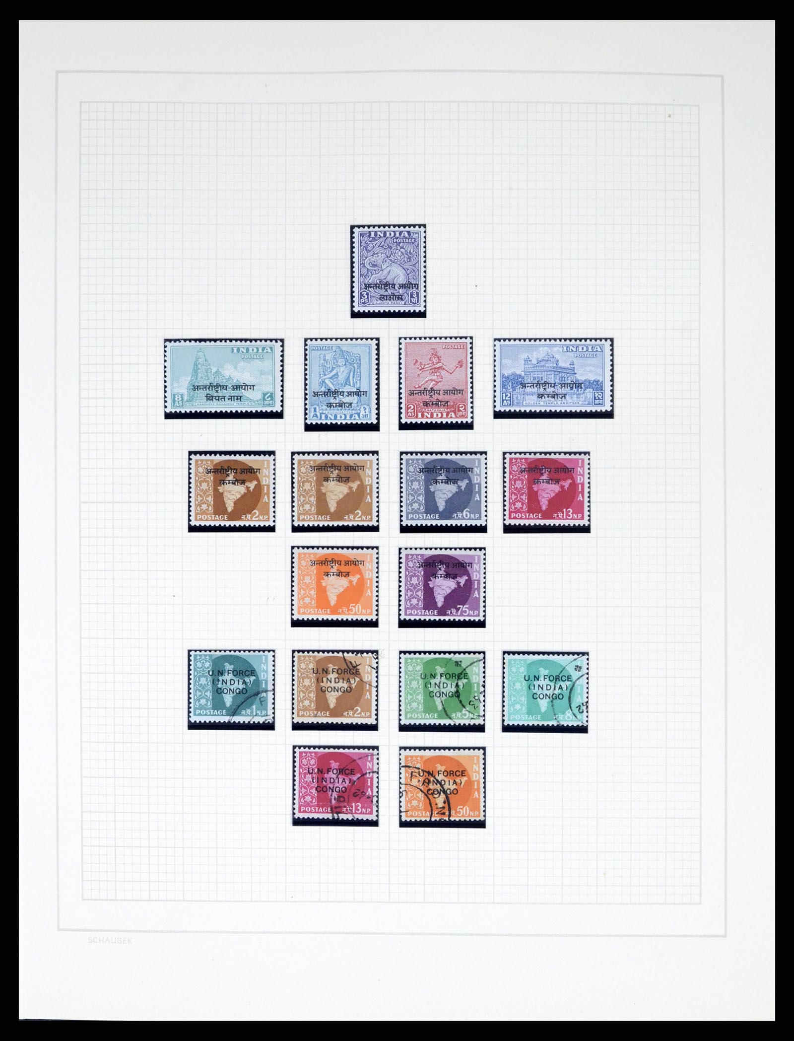 37624 321 - Postzegelverzameling 37624 India 1854-2013.