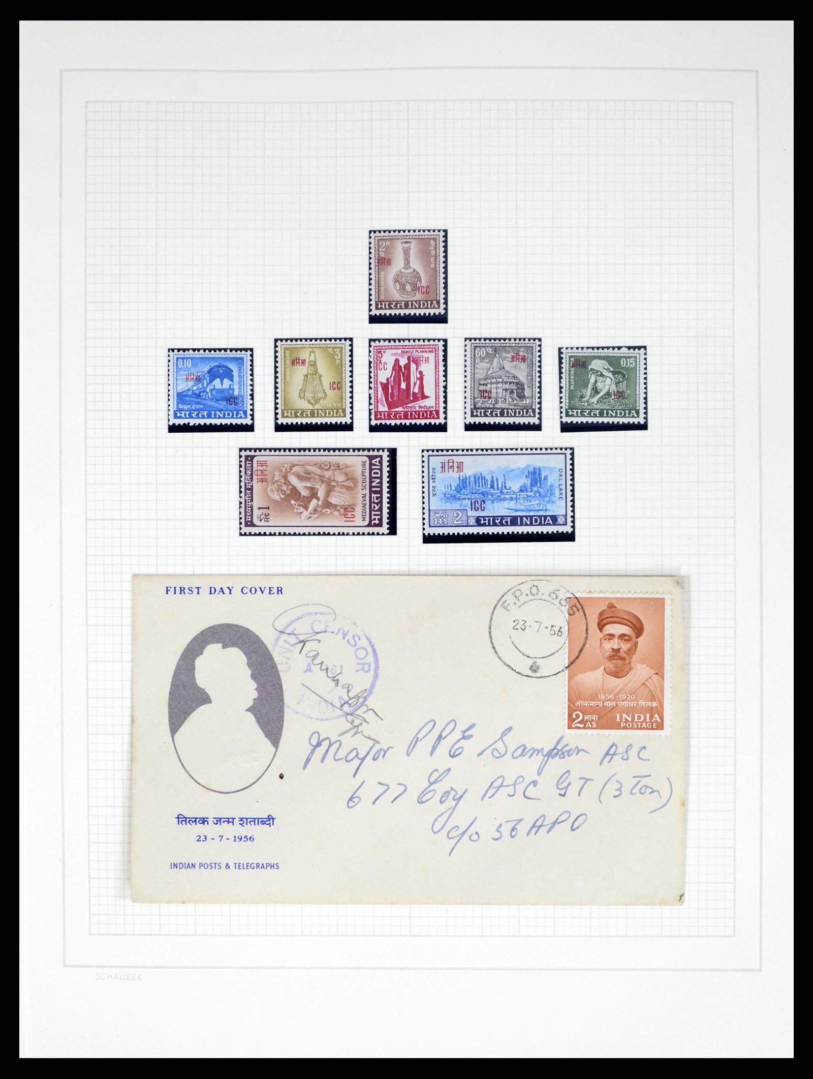 37624 324 - Postzegelverzameling 37624 India 1854-2013.