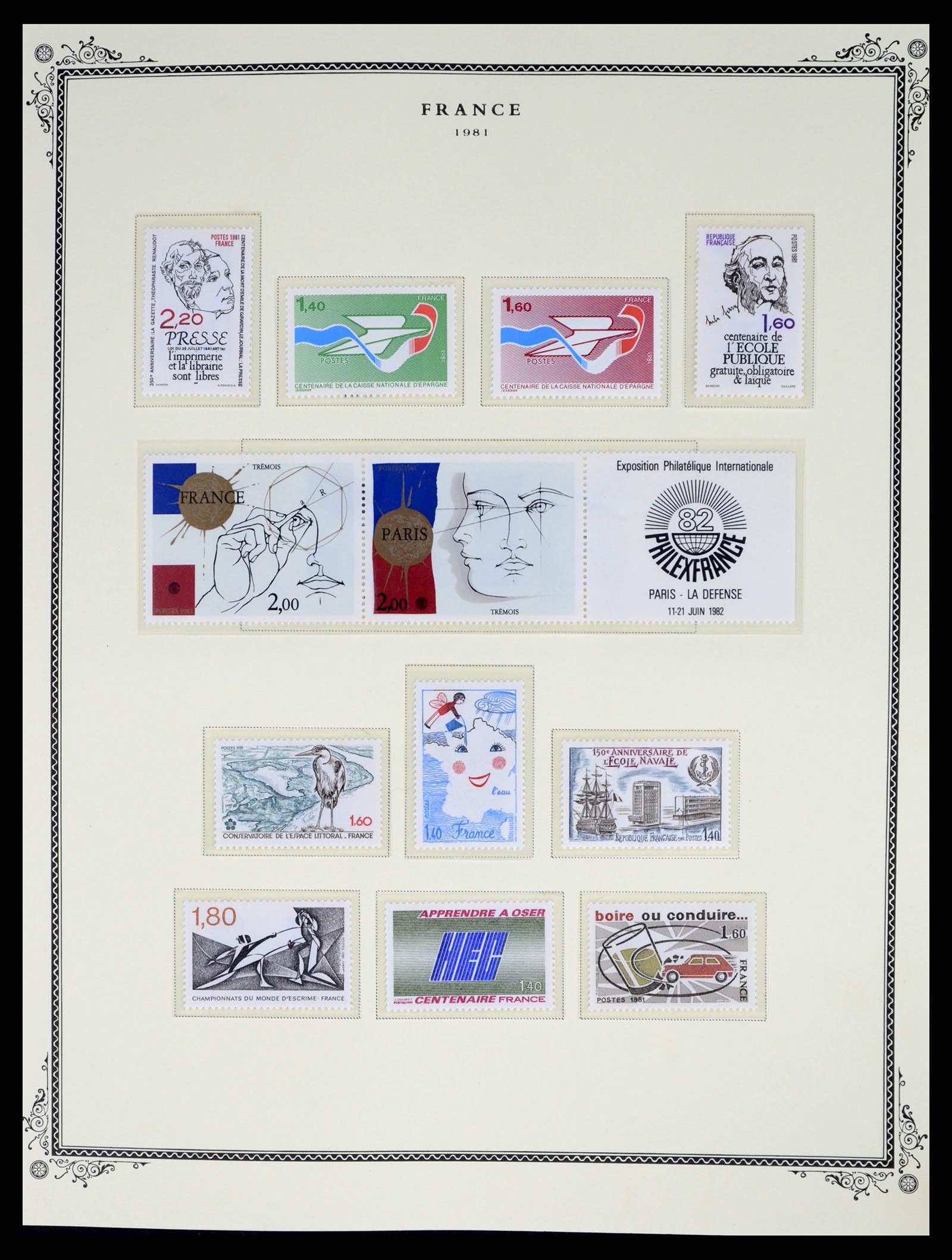 37632 110 - Postzegelverzameling 37632 Frankrijk 1849-2001.