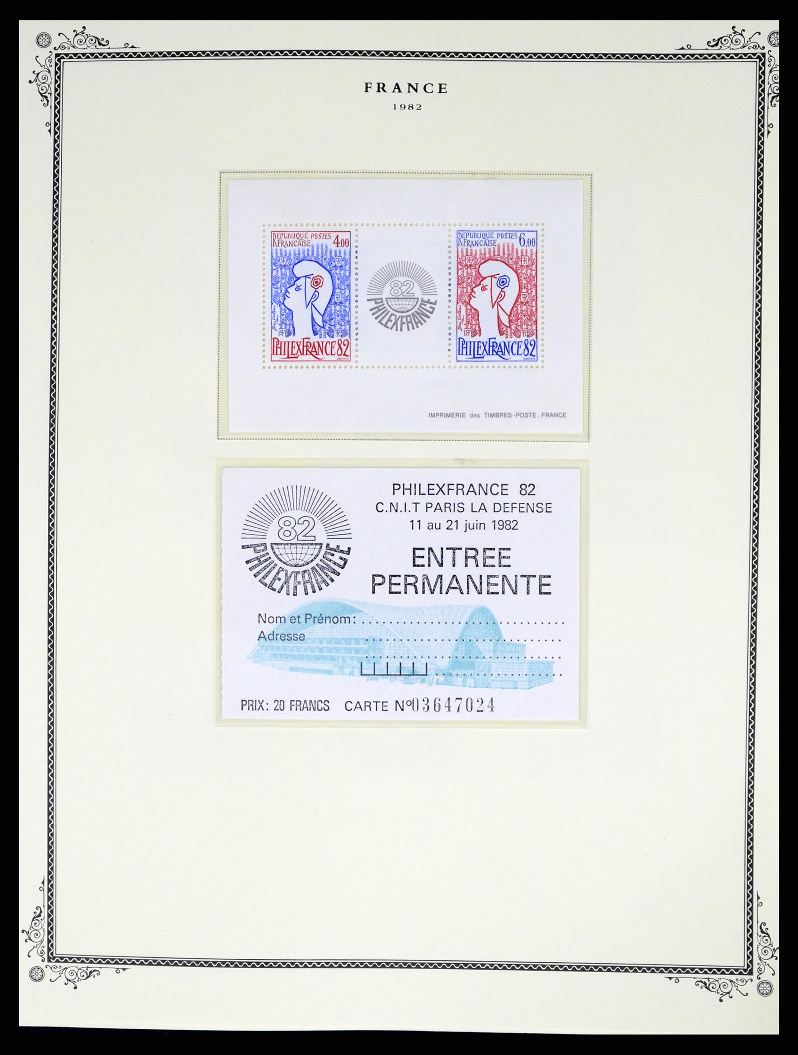 37632 114 - Postzegelverzameling 37632 Frankrijk 1849-2001.