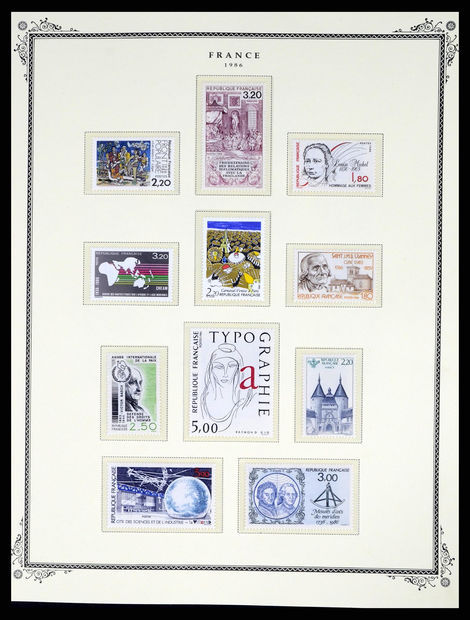 37632 126 - Postzegelverzameling 37632 Frankrijk 1849-2001.