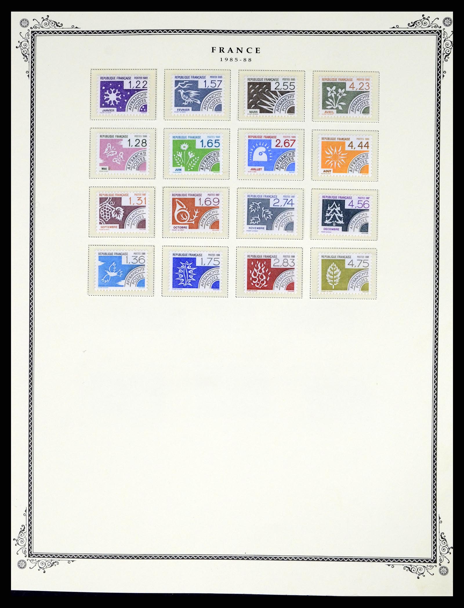 37632 128 - Postzegelverzameling 37632 Frankrijk 1849-2001.