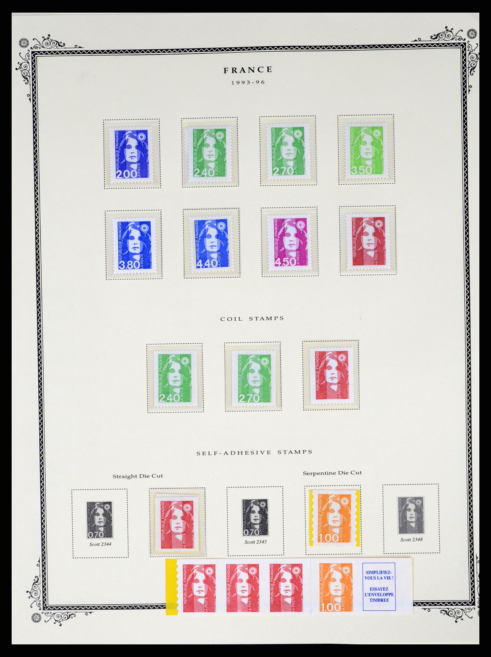 37632 163 - Postzegelverzameling 37632 Frankrijk 1849-2001.