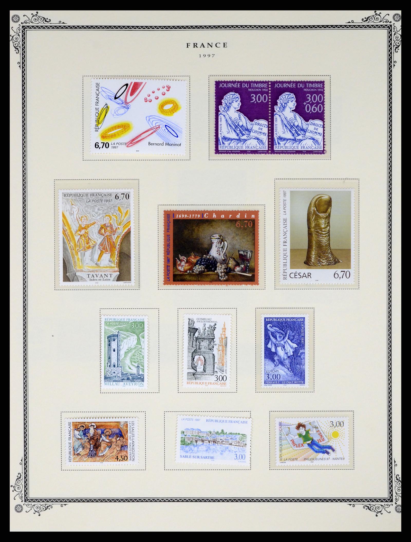 37632 187 - Postzegelverzameling 37632 Frankrijk 1849-2001.