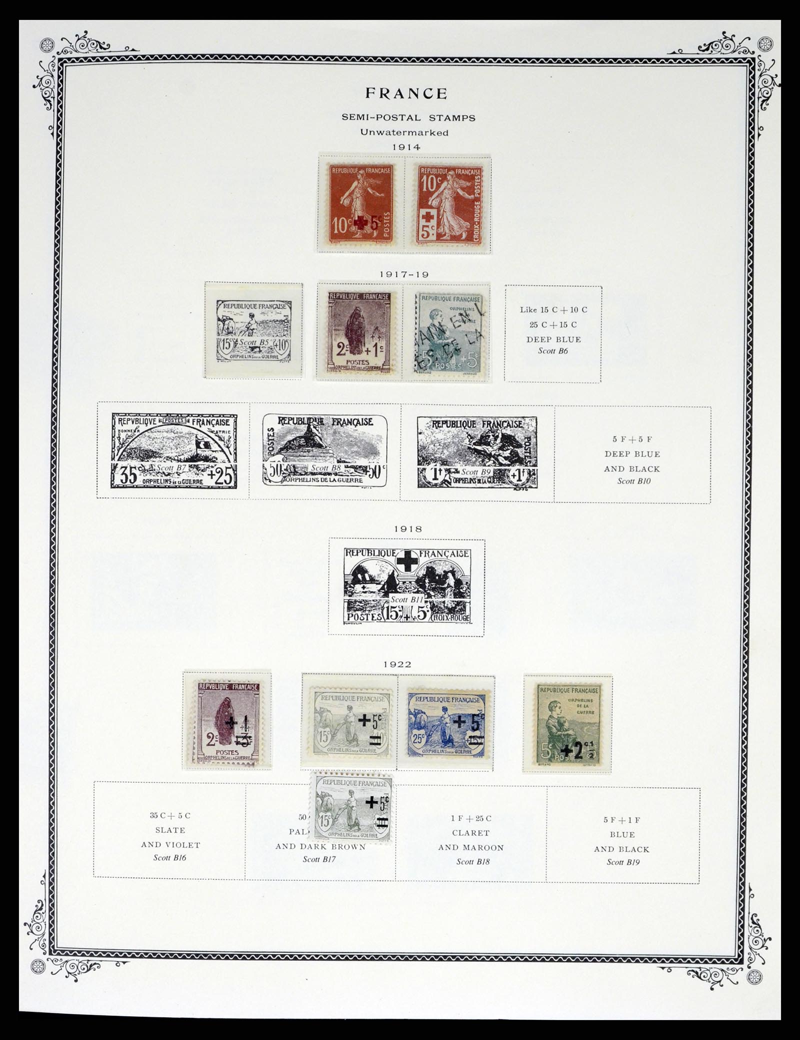 37632 243 - Postzegelverzameling 37632 Frankrijk 1849-2001.