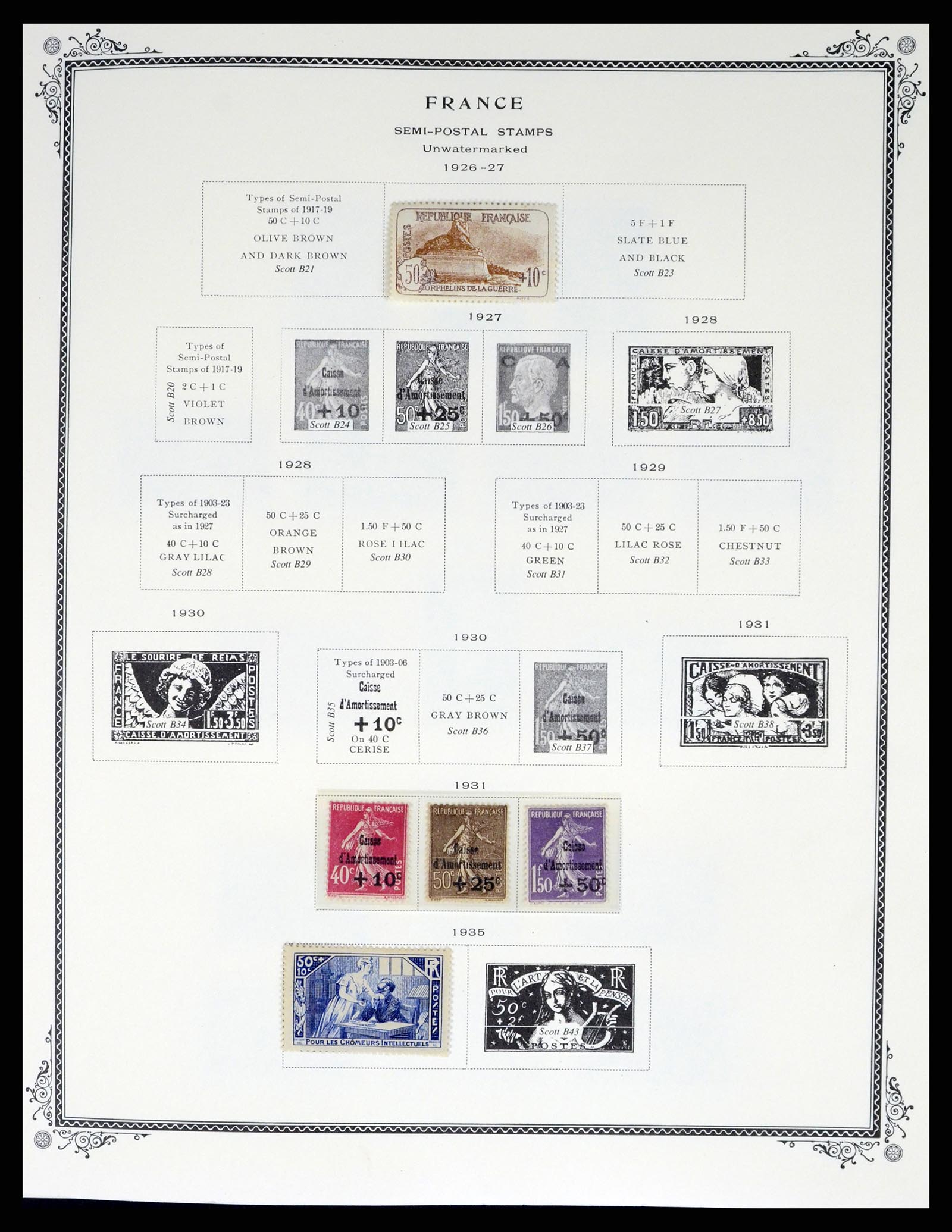 37632 244 - Postzegelverzameling 37632 Frankrijk 1849-2001.