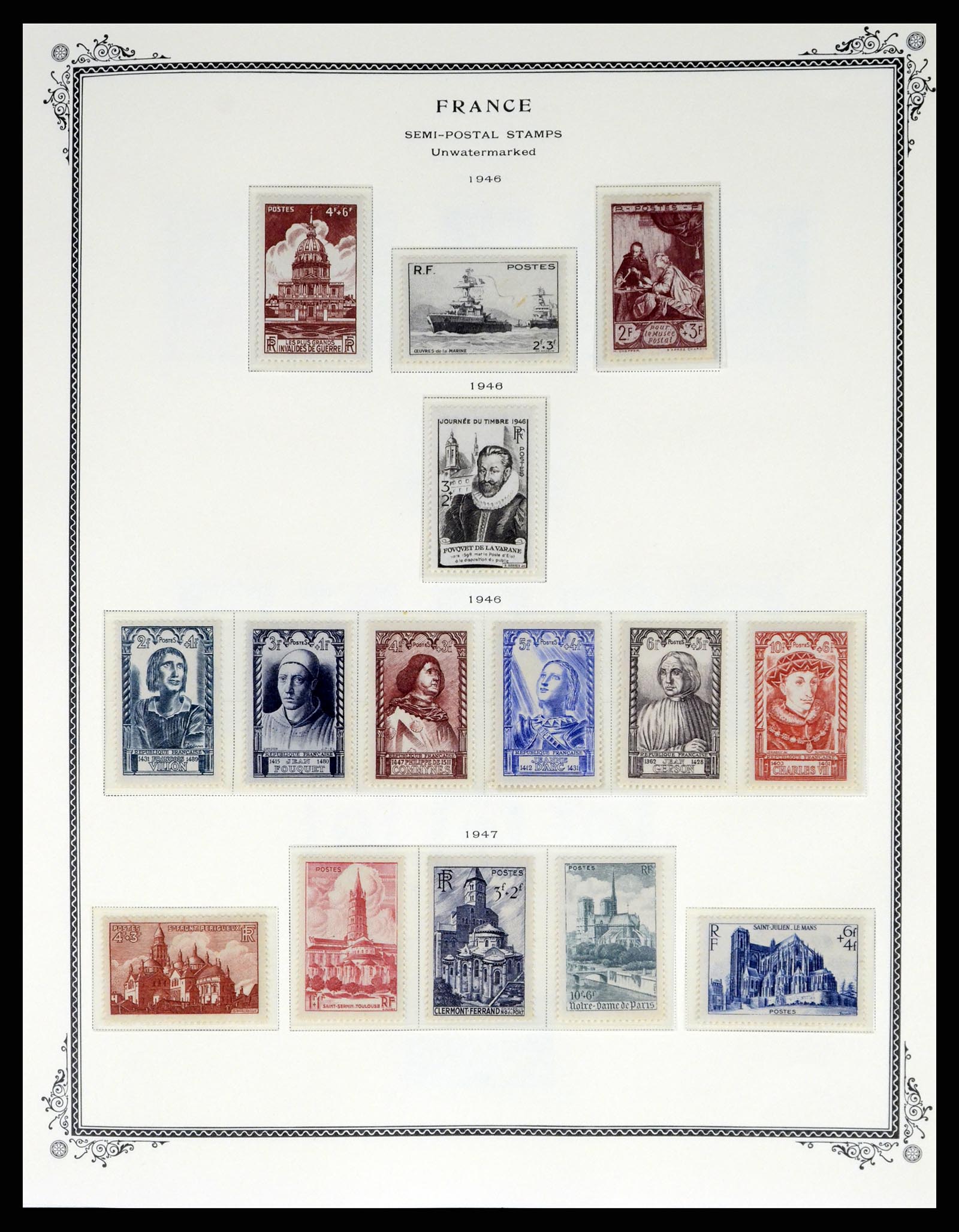 37632 254 - Postzegelverzameling 37632 Frankrijk 1849-2001.
