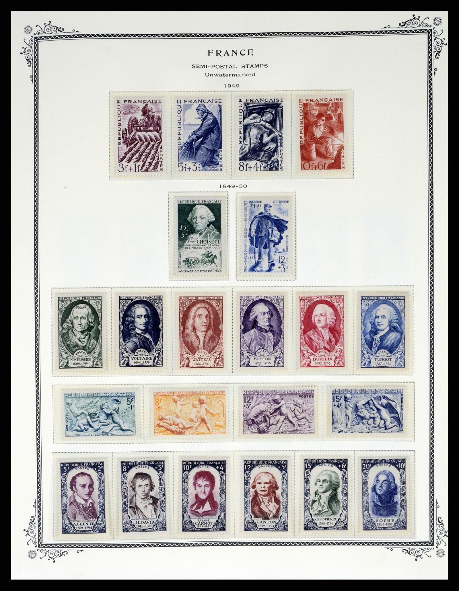 37632 256 - Postzegelverzameling 37632 Frankrijk 1849-2001.