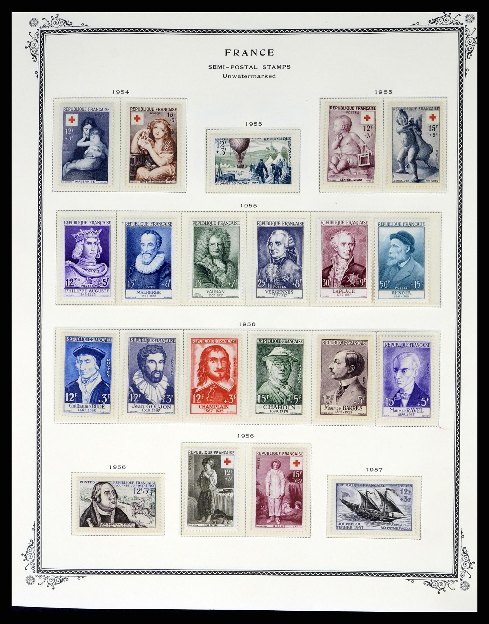37632 261 - Postzegelverzameling 37632 Frankrijk 1849-2001.