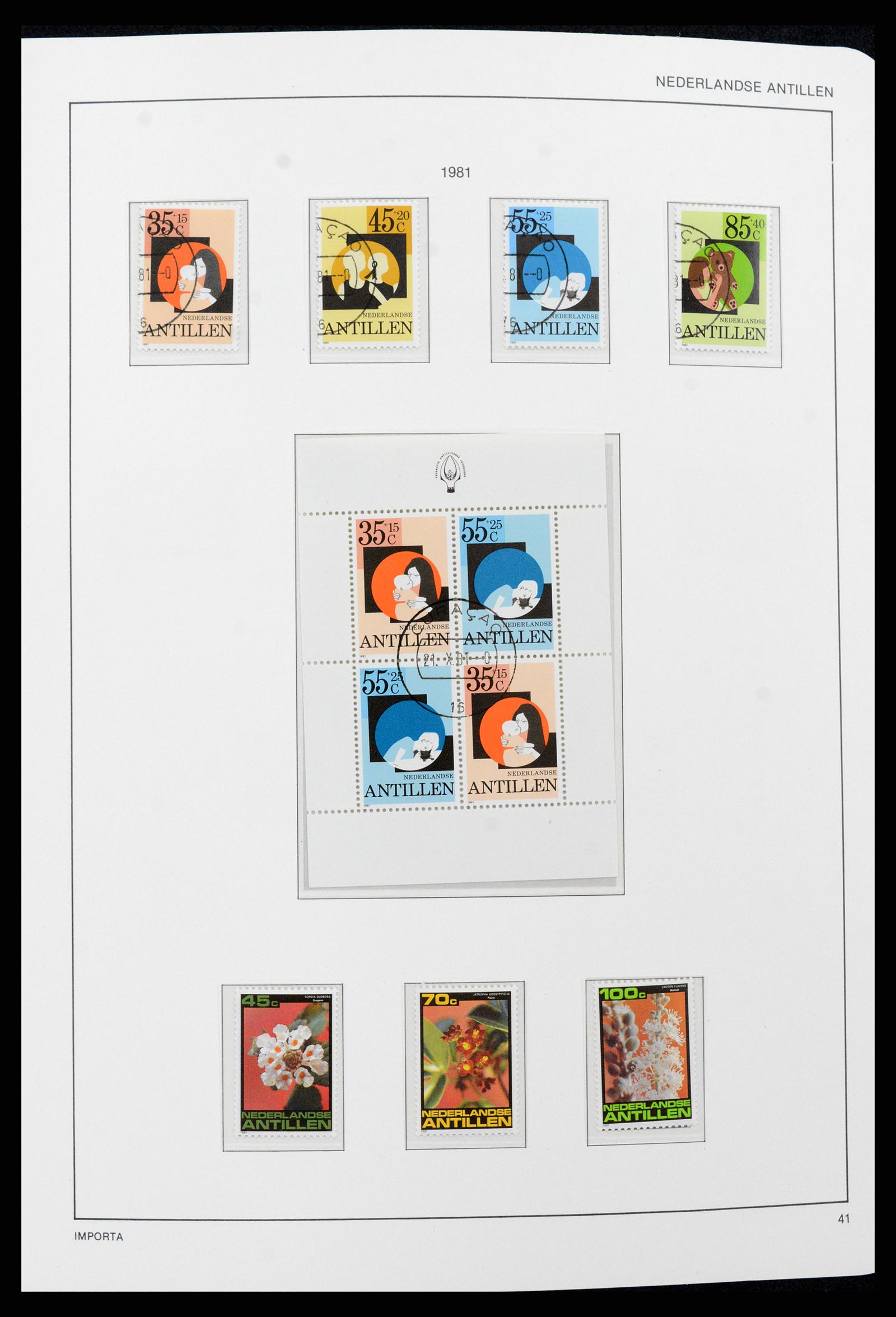 37693 041 - Postzegelverzameling 37693 Nederlandse Antillen 1949-2001.