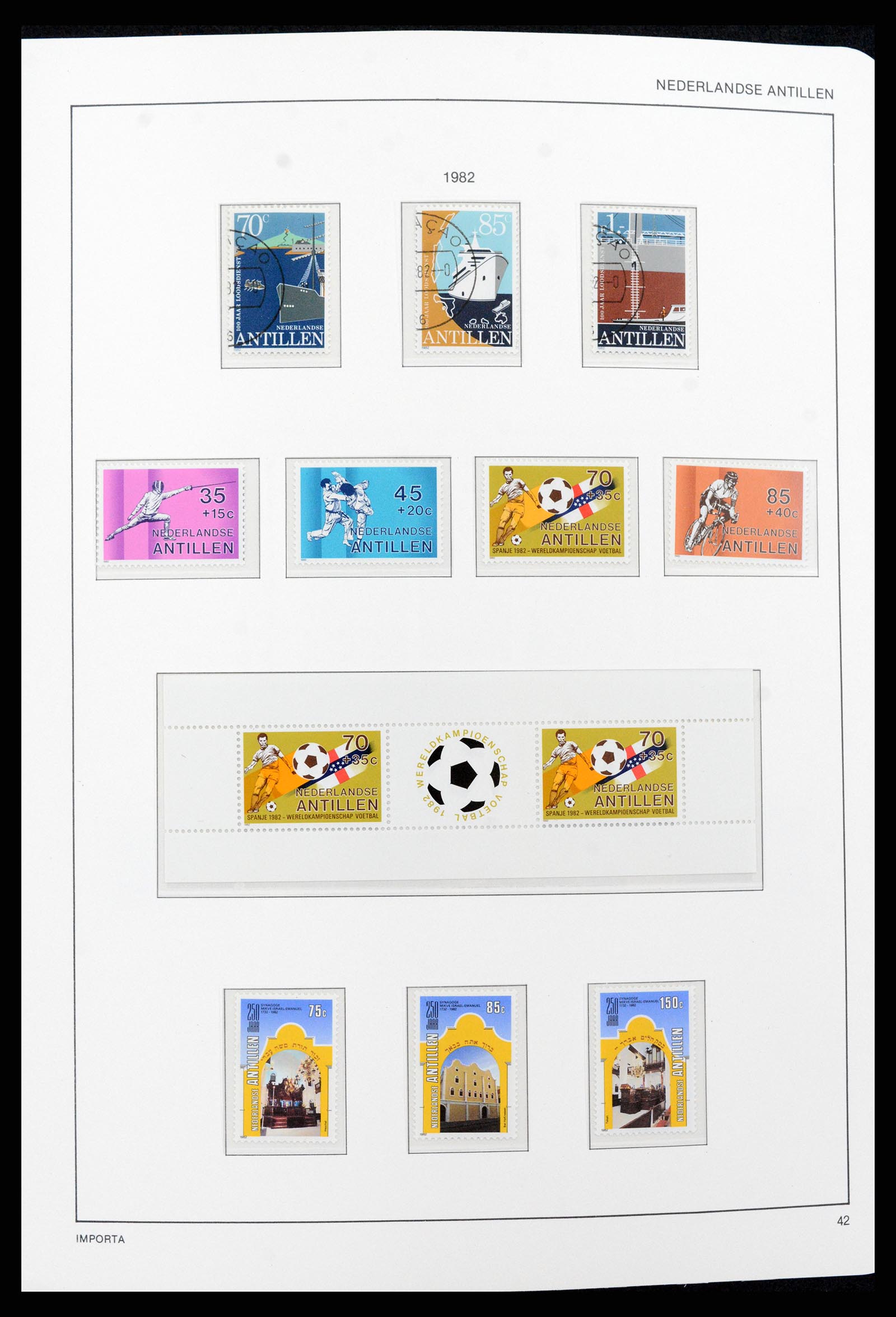 37693 042 - Postzegelverzameling 37693 Nederlandse Antillen 1949-2001.