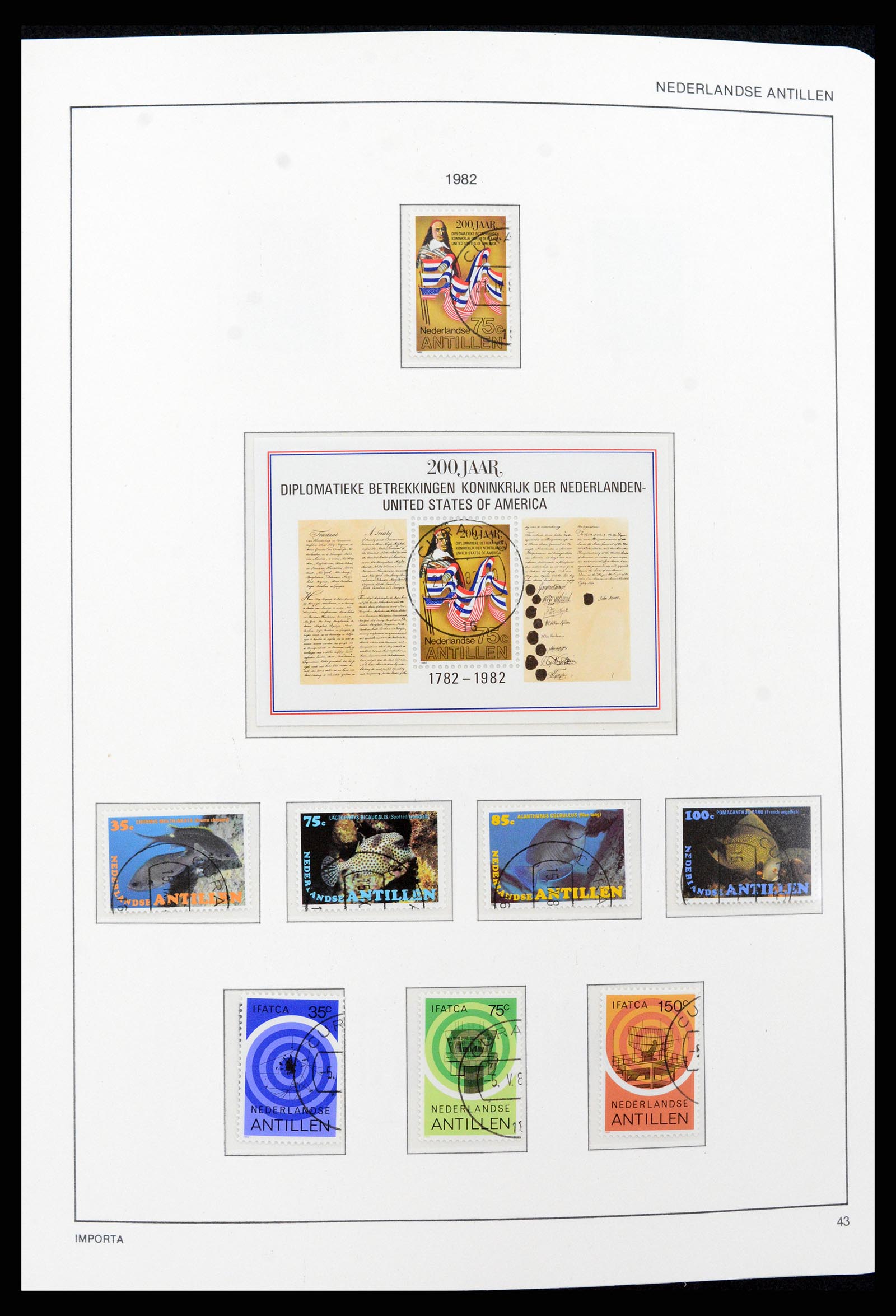 37693 043 - Postzegelverzameling 37693 Nederlandse Antillen 1949-2001.