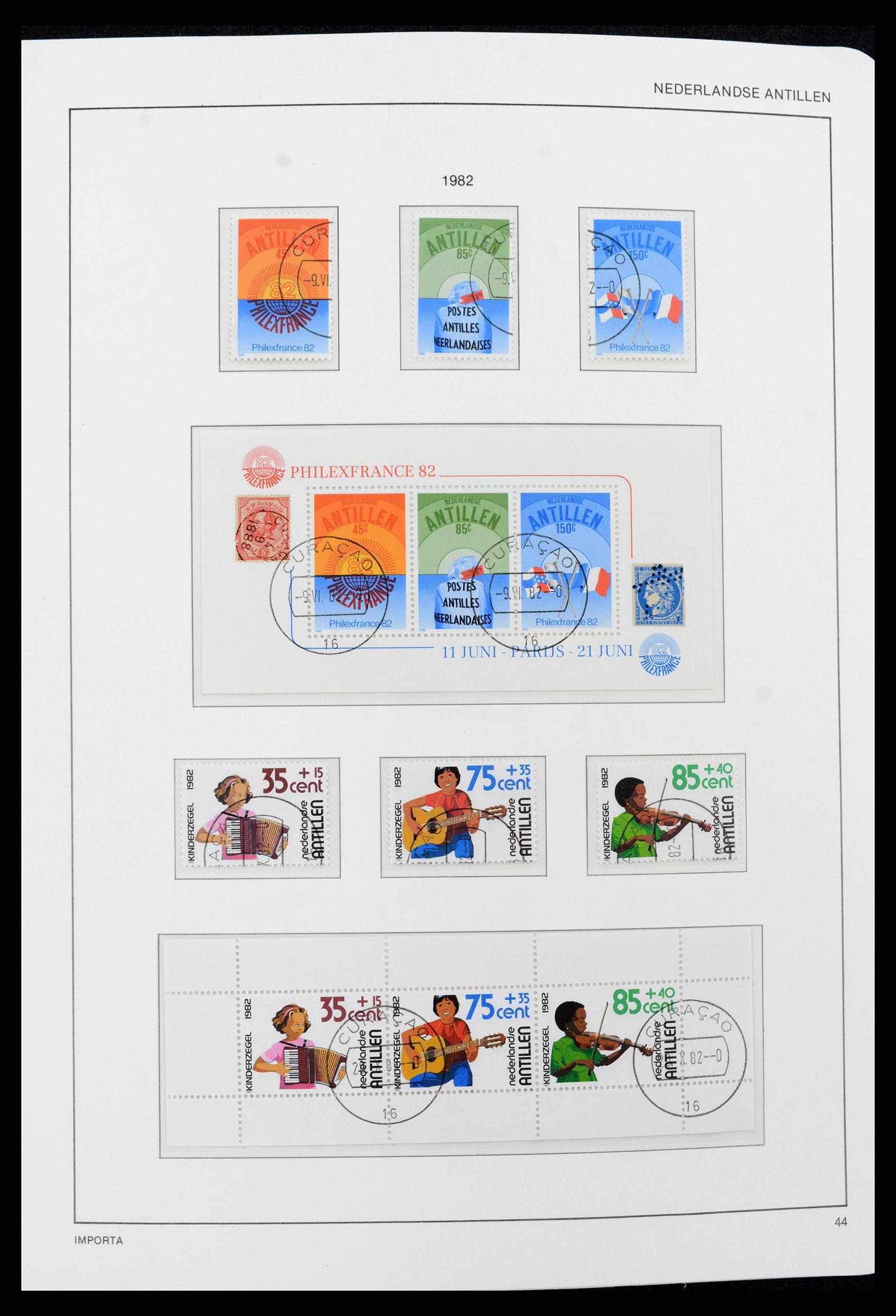 37693 044 - Postzegelverzameling 37693 Nederlandse Antillen 1949-2001.