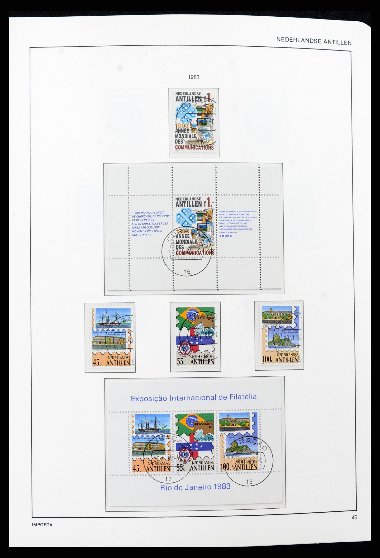 37693 046 - Postzegelverzameling 37693 Nederlandse Antillen 1949-2001.