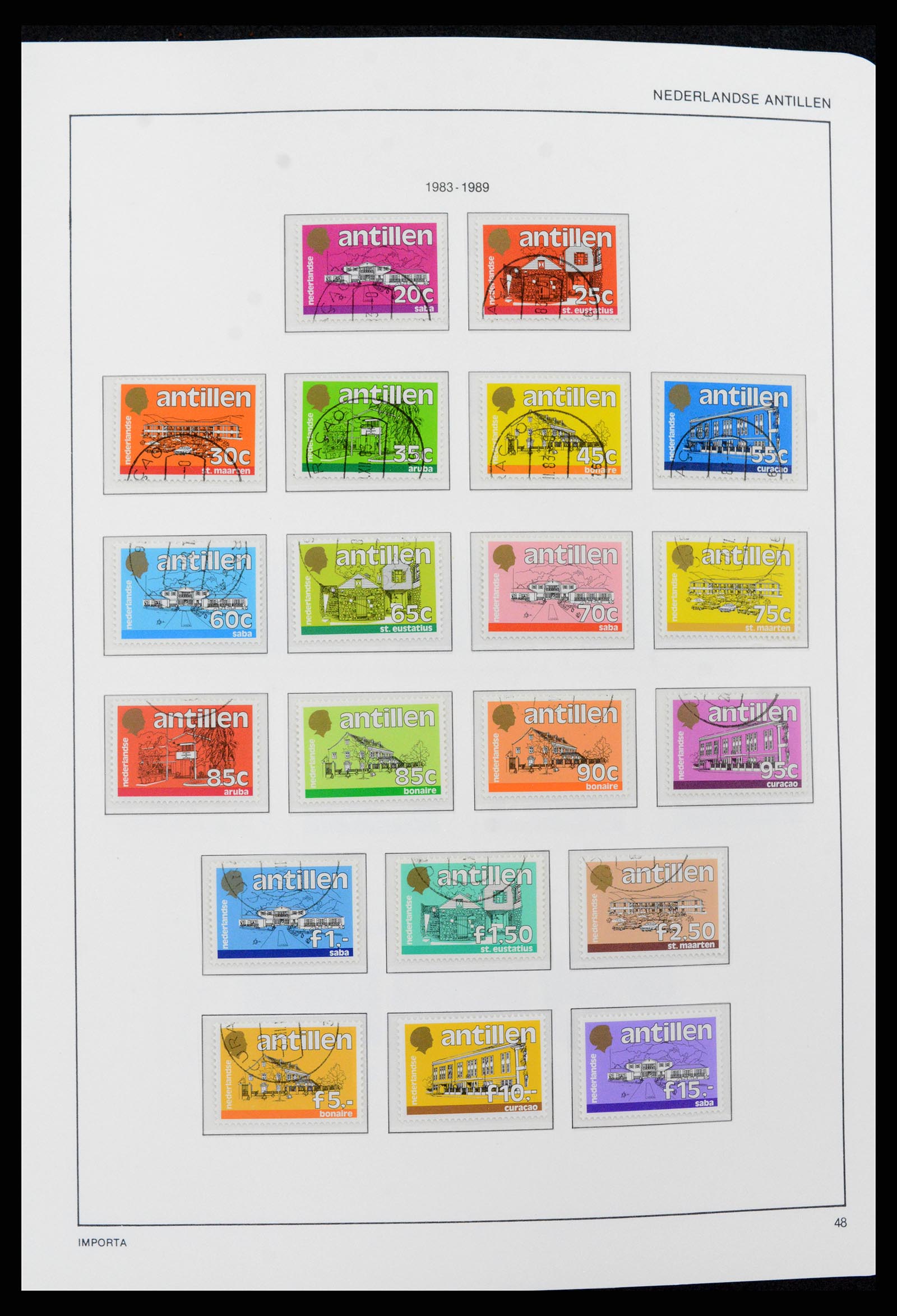 37693 048 - Postzegelverzameling 37693 Nederlandse Antillen 1949-2001.