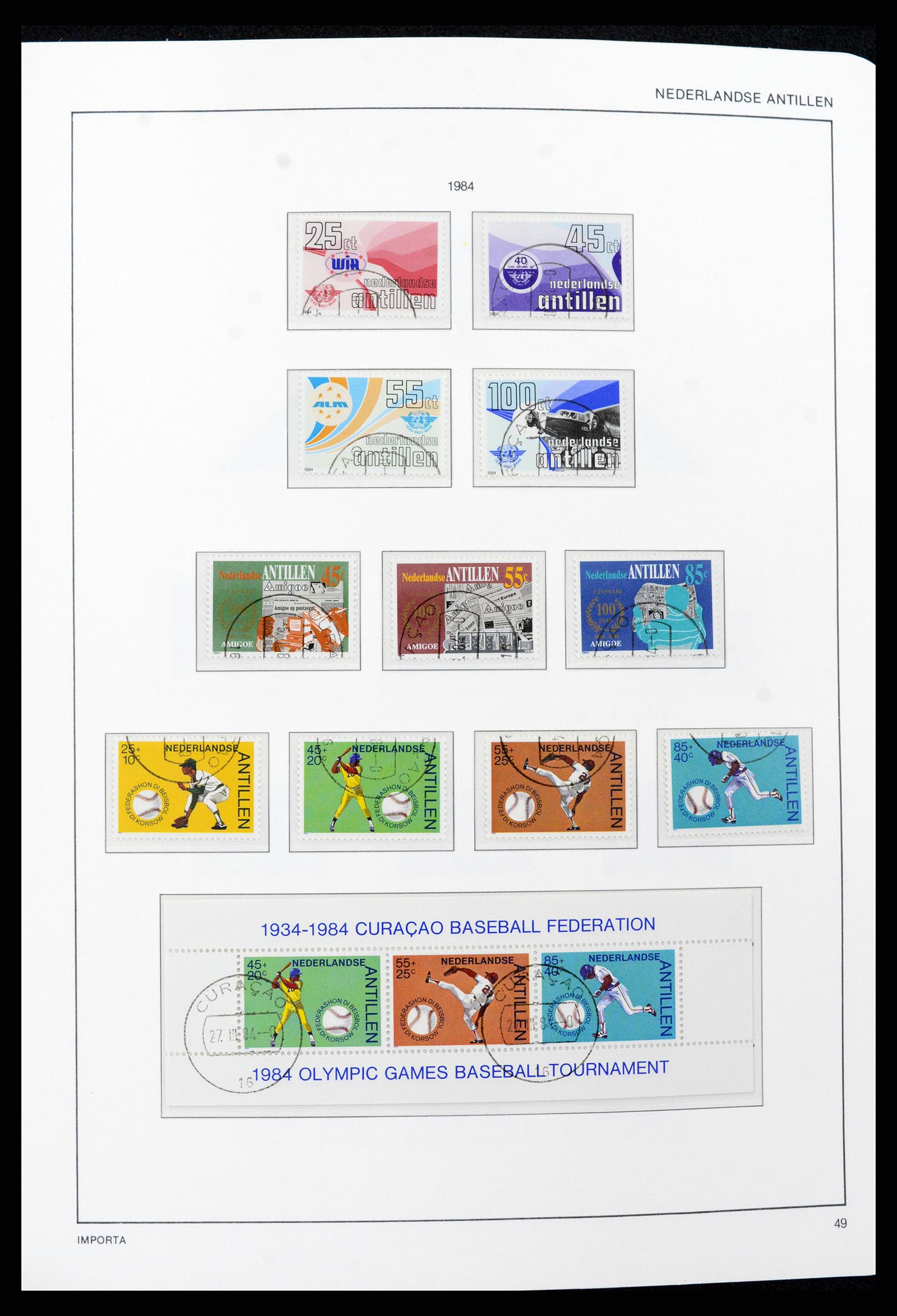 37693 049 - Postzegelverzameling 37693 Nederlandse Antillen 1949-2001.