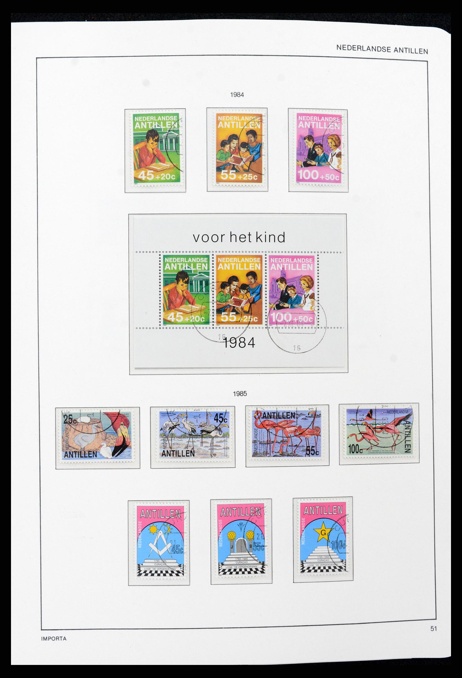 37693 051 - Postzegelverzameling 37693 Nederlandse Antillen 1949-2001.
