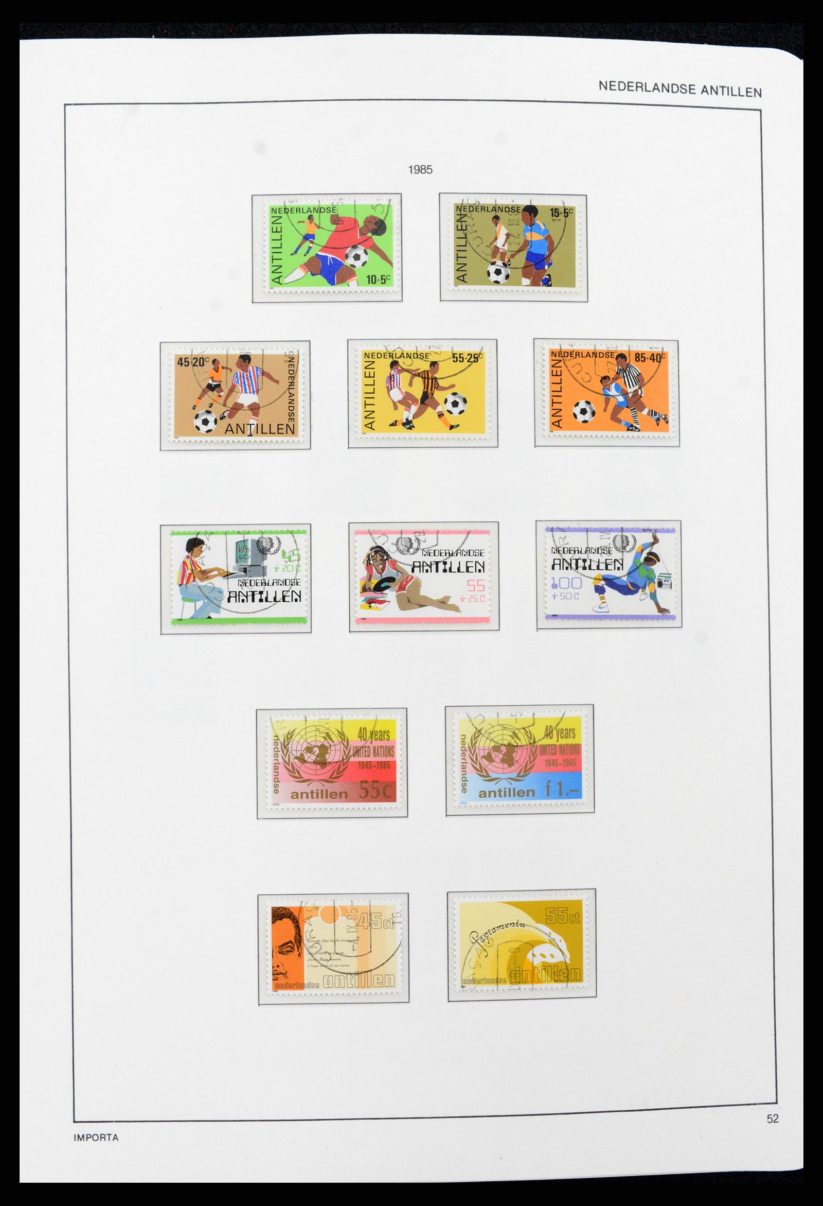 37693 052 - Postzegelverzameling 37693 Nederlandse Antillen 1949-2001.