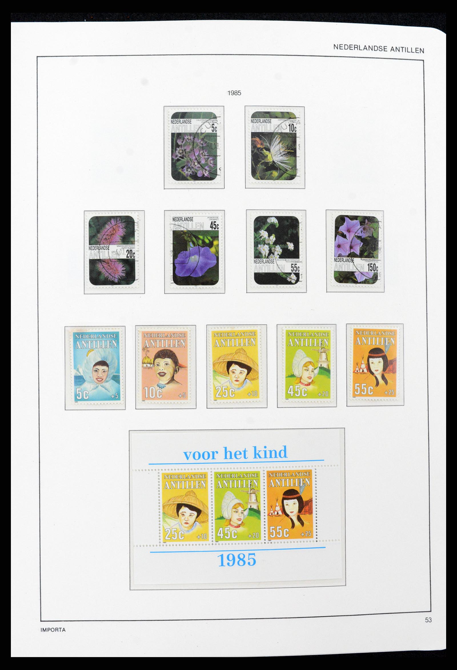37693 053 - Postzegelverzameling 37693 Nederlandse Antillen 1949-2001.