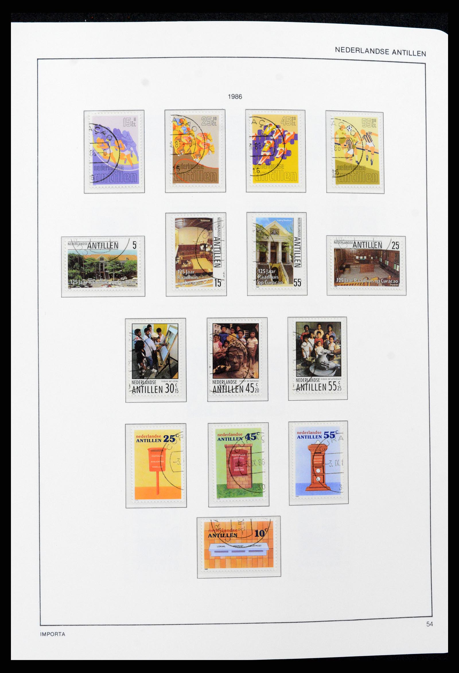 37693 054 - Postzegelverzameling 37693 Nederlandse Antillen 1949-2001.