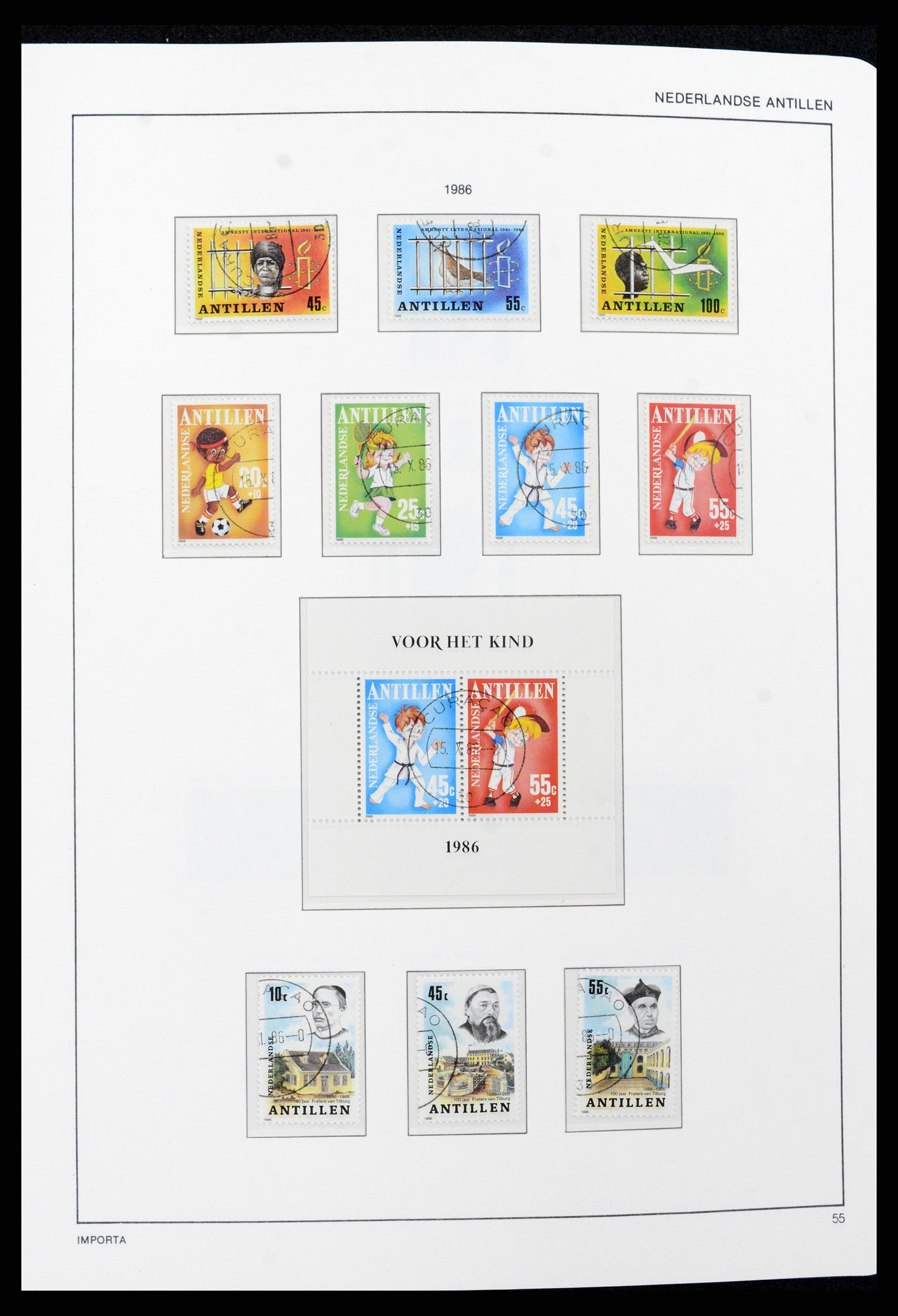 37693 055 - Postzegelverzameling 37693 Nederlandse Antillen 1949-2001.