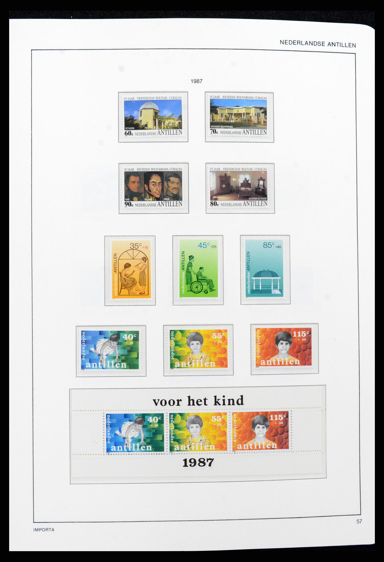 37693 057 - Postzegelverzameling 37693 Nederlandse Antillen 1949-2001.