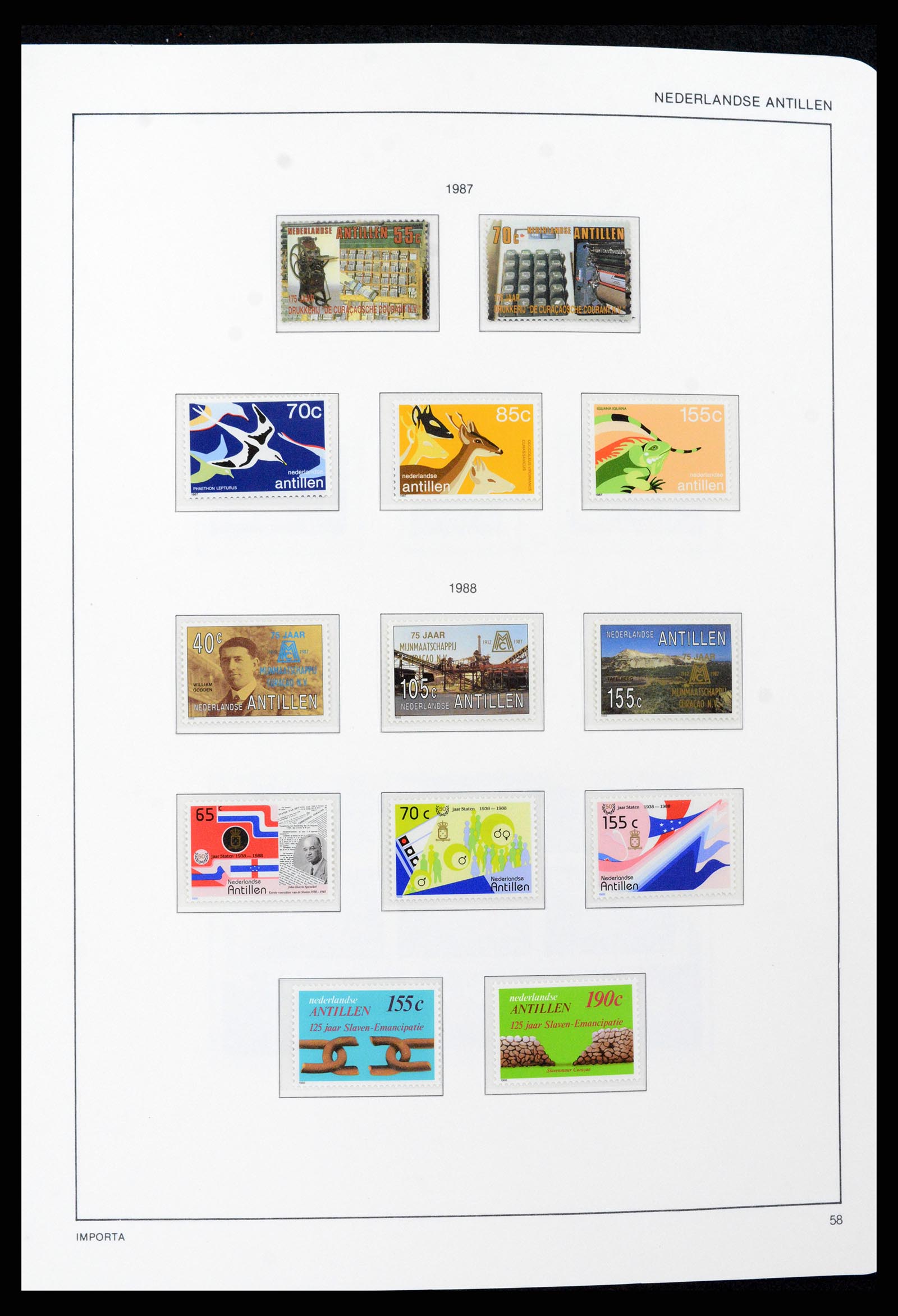 37693 058 - Postzegelverzameling 37693 Nederlandse Antillen 1949-2001.