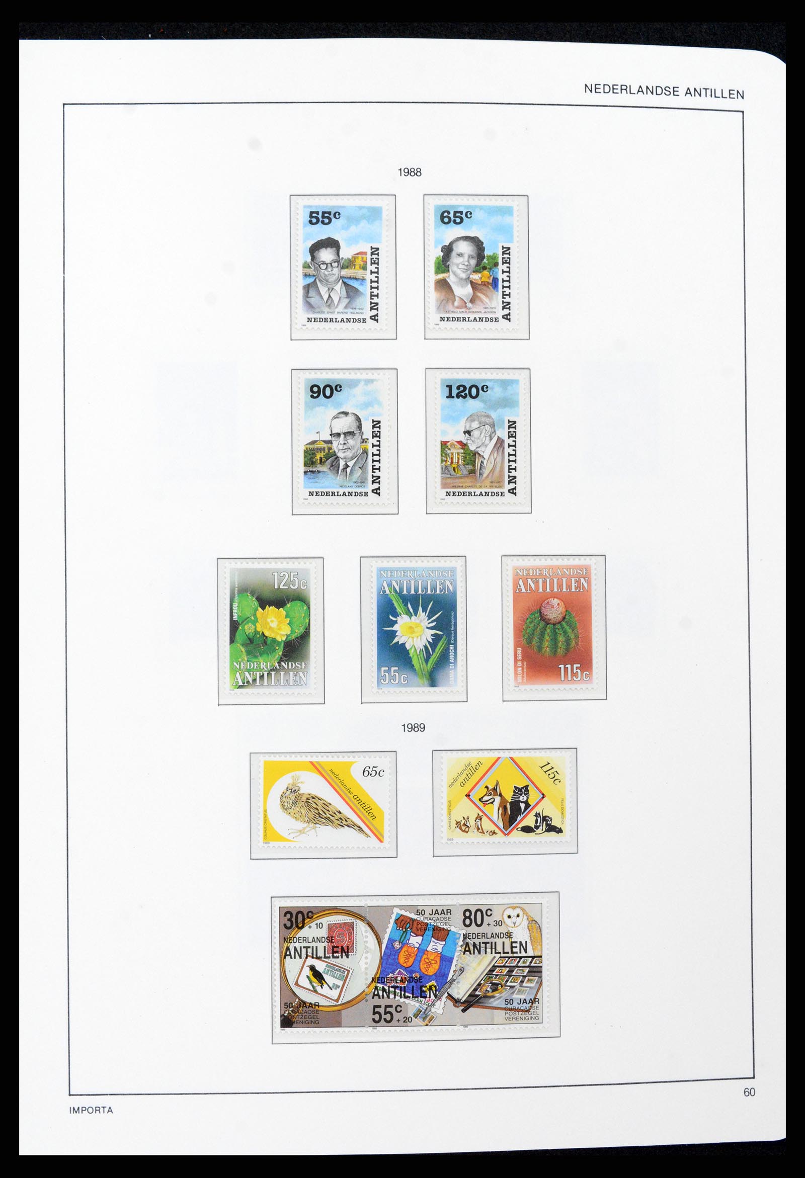 37693 060 - Postzegelverzameling 37693 Nederlandse Antillen 1949-2001.