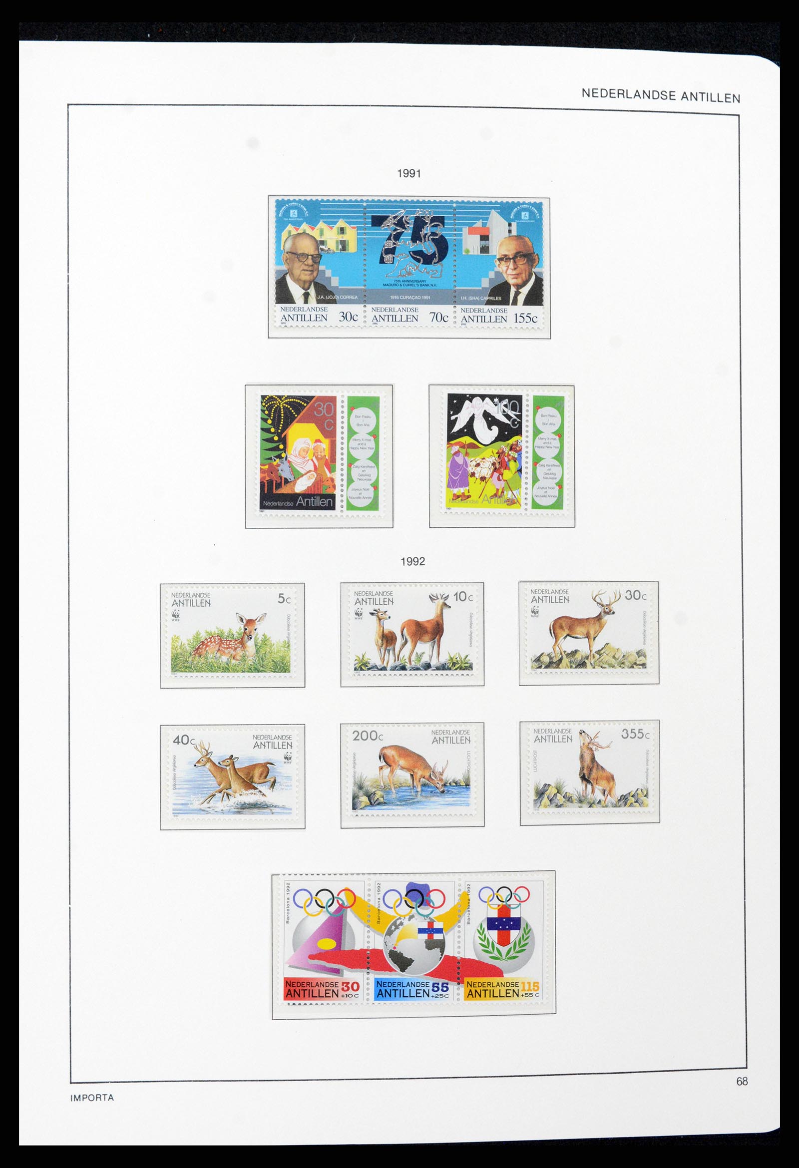 37693 069 - Postzegelverzameling 37693 Nederlandse Antillen 1949-2001.