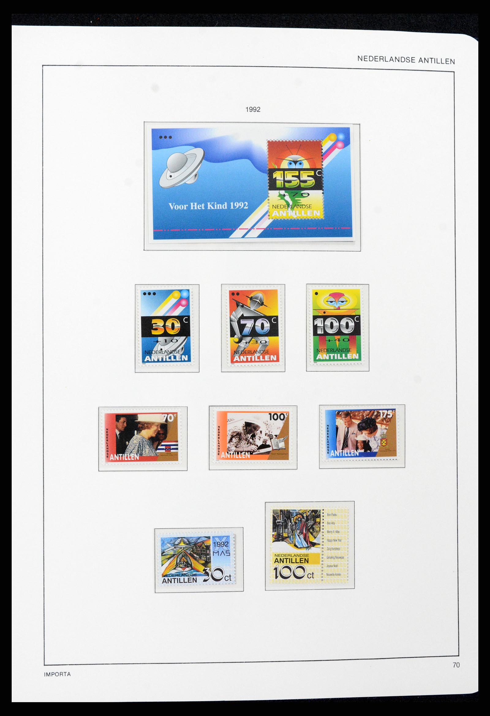 37693 071 - Postzegelverzameling 37693 Nederlandse Antillen 1949-2001.