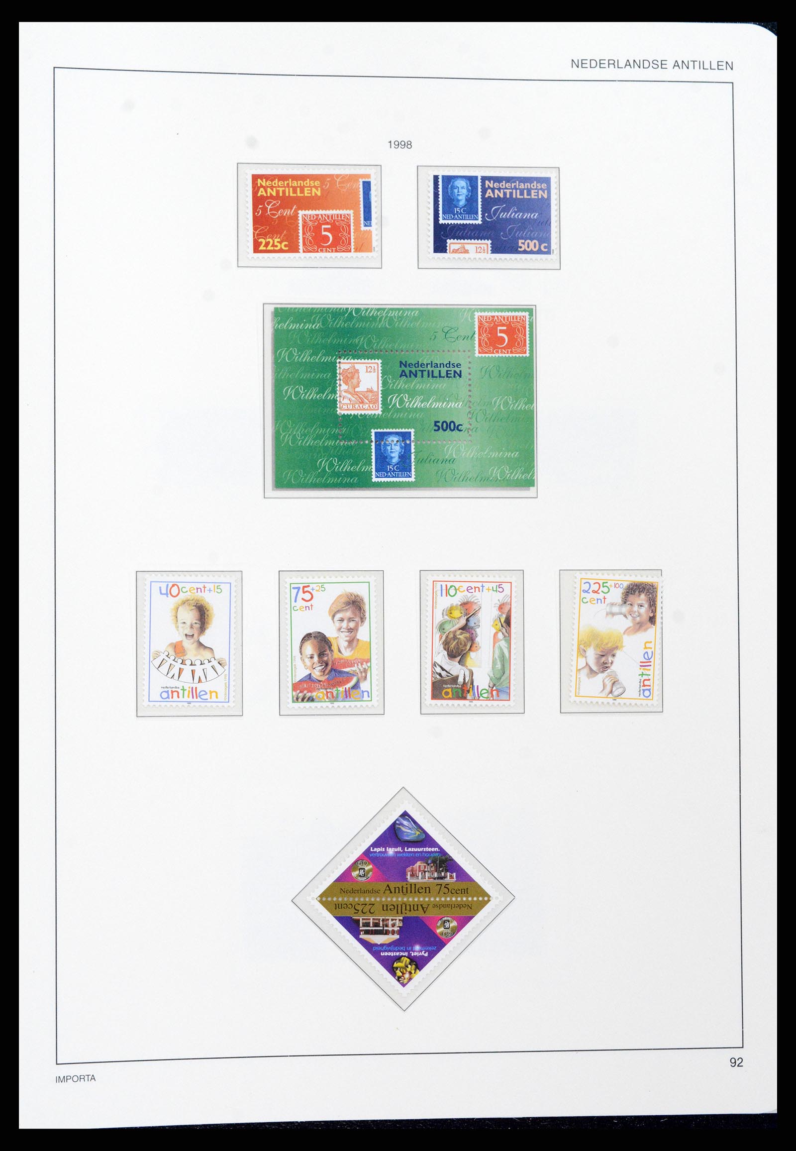 37693 093 - Postzegelverzameling 37693 Nederlandse Antillen 1949-2001.