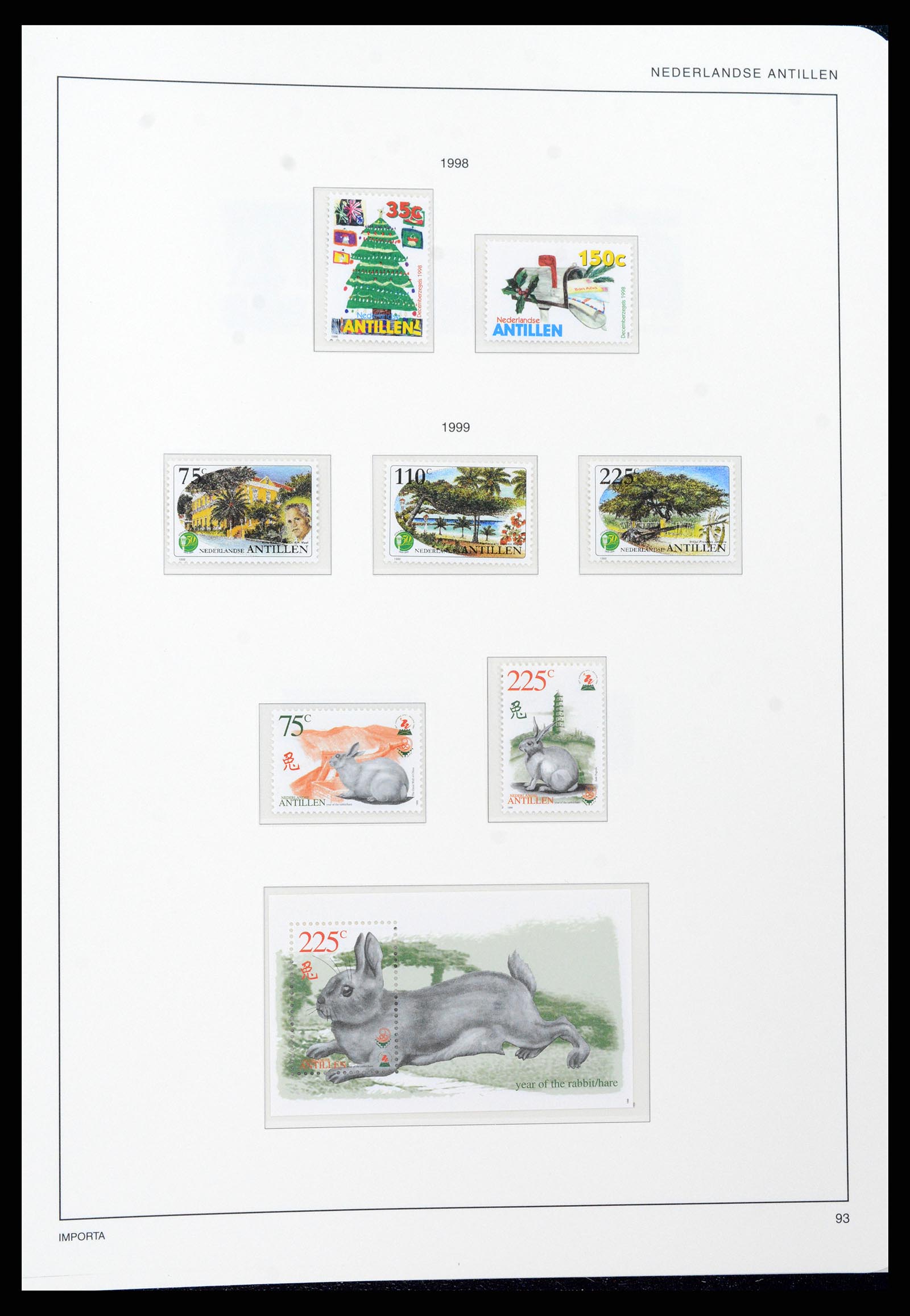 37693 094 - Postzegelverzameling 37693 Nederlandse Antillen 1949-2001.