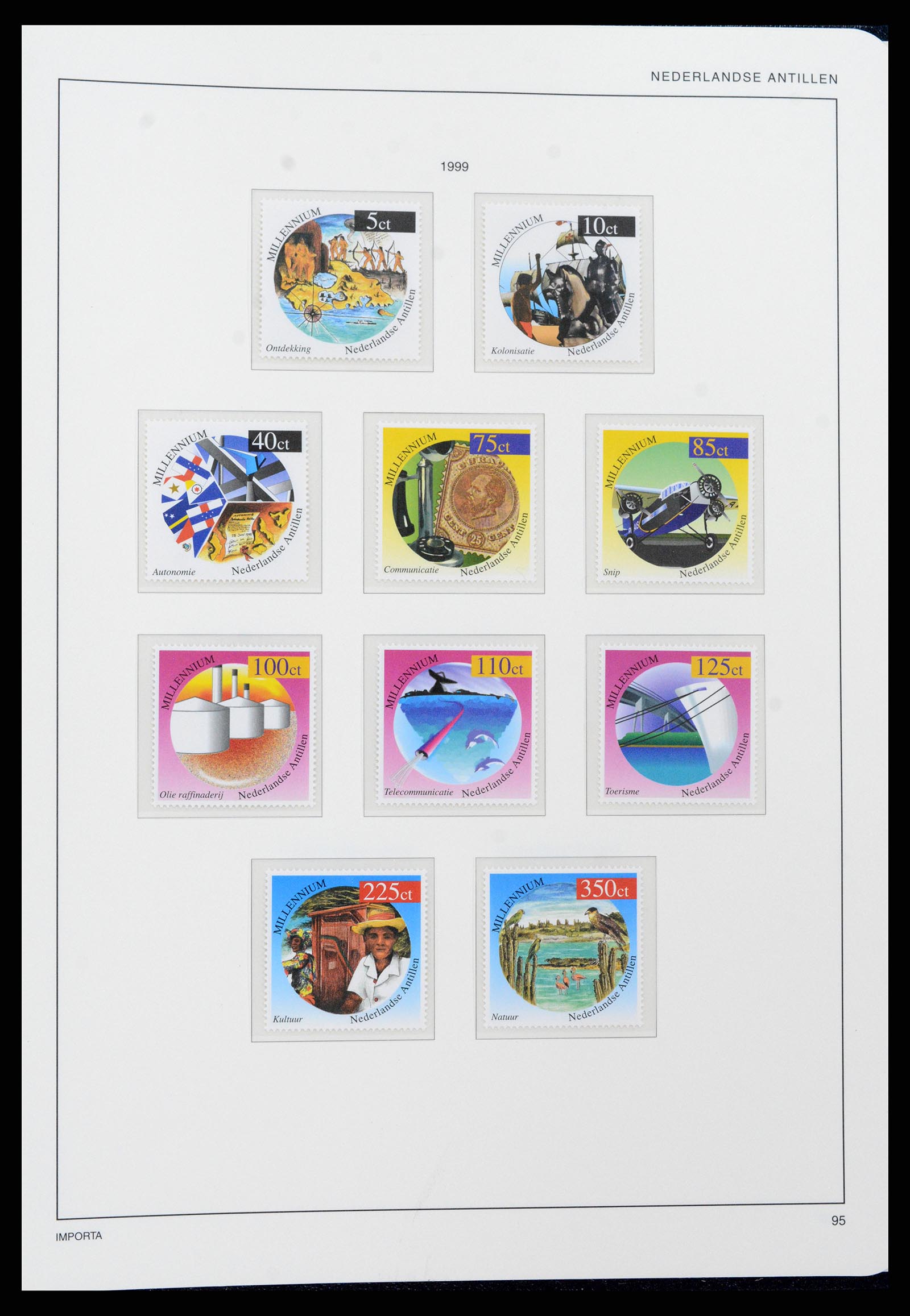 37693 096 - Postzegelverzameling 37693 Nederlandse Antillen 1949-2001.