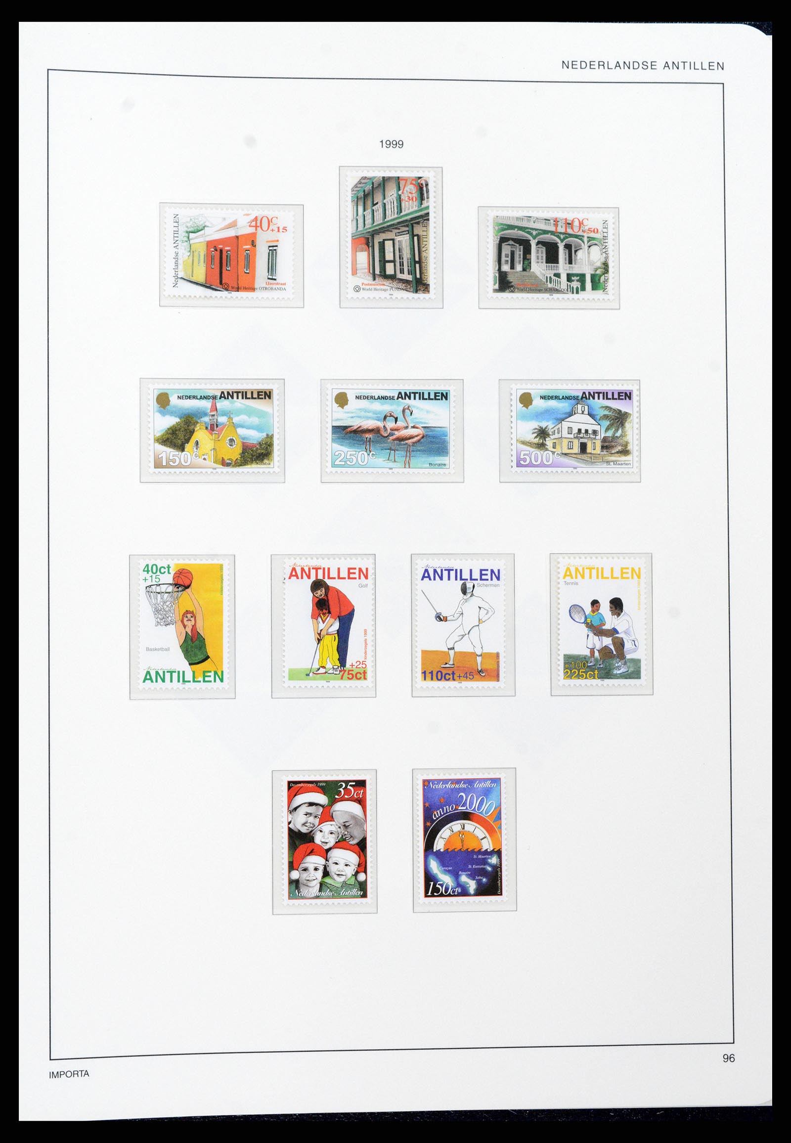 37693 098 - Postzegelverzameling 37693 Nederlandse Antillen 1949-2001.
