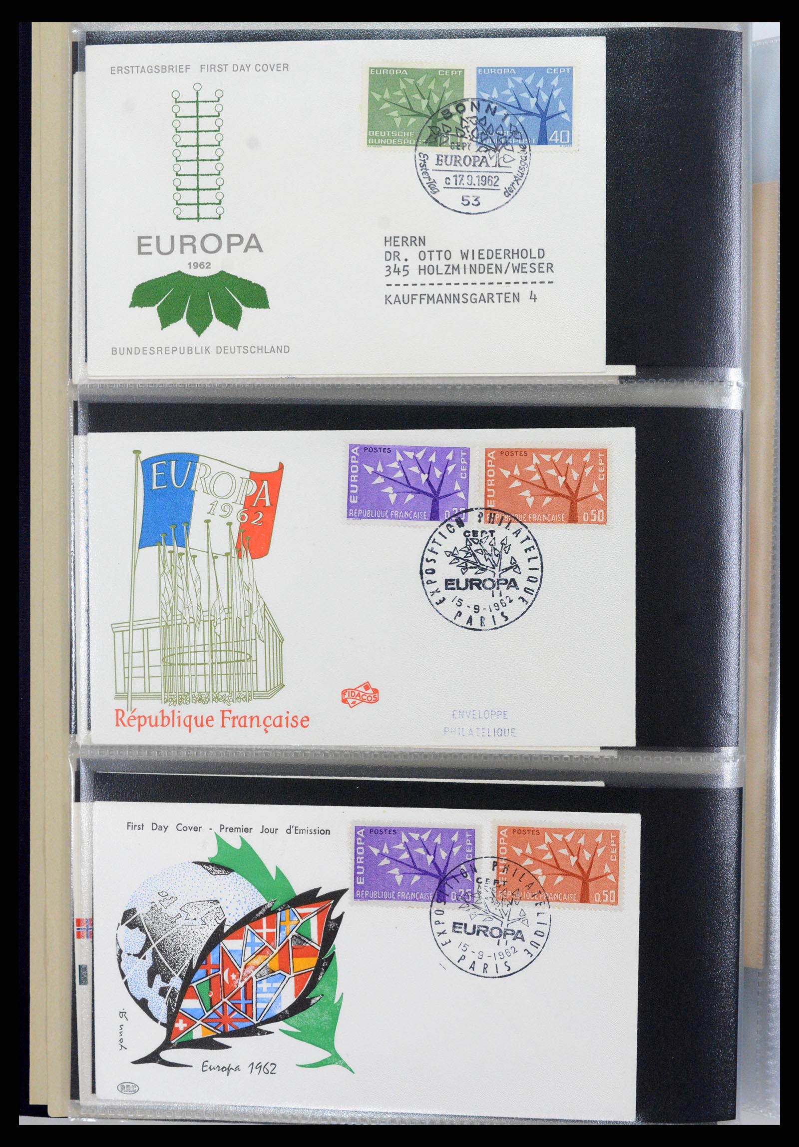 37694 071 - Stamp collection 37694 Europa CEPT FDC's 1956-1970.