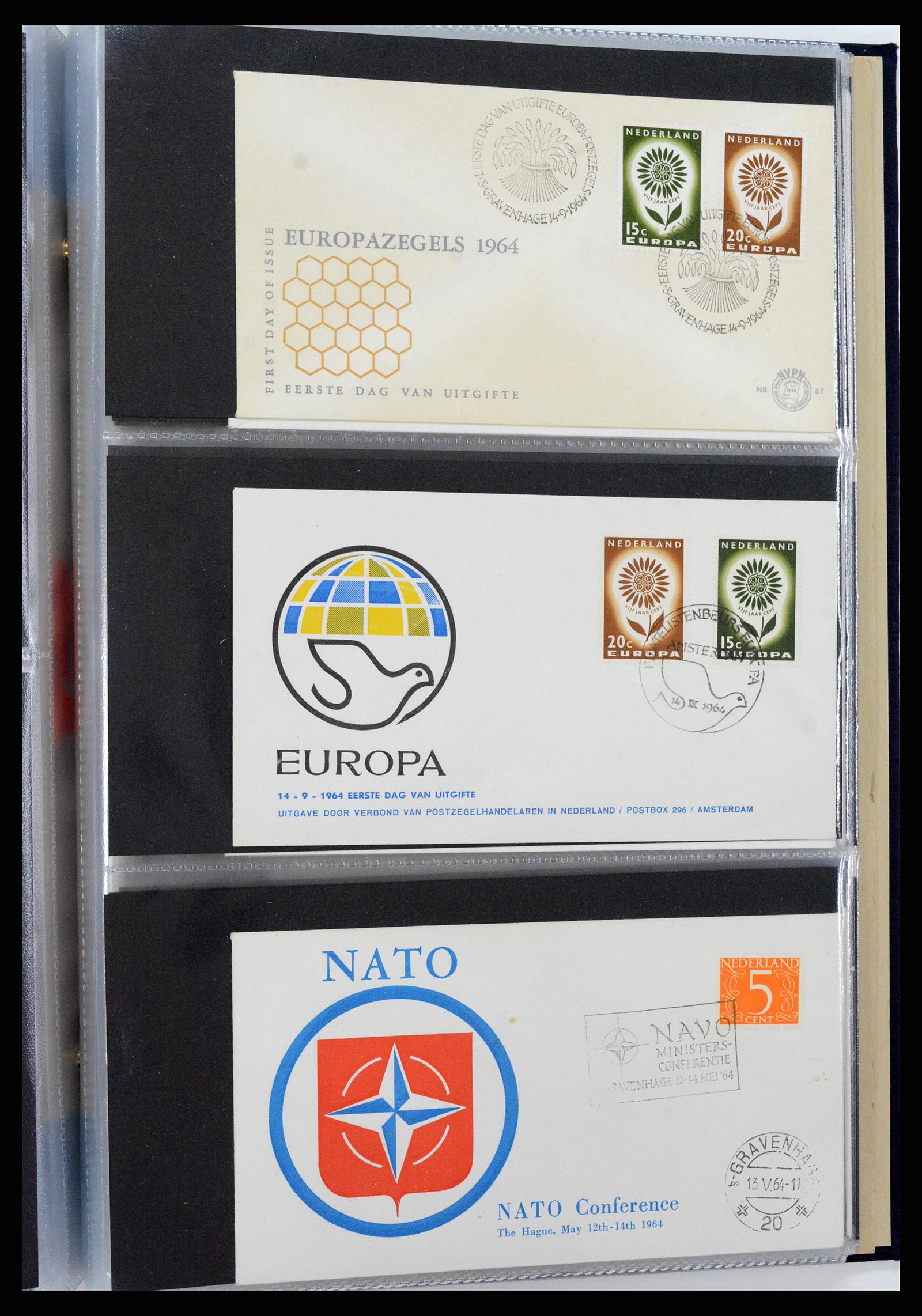 37694 108 - Postzegelverzameling 37694 Europa CEPT FDC's 1956-1970.