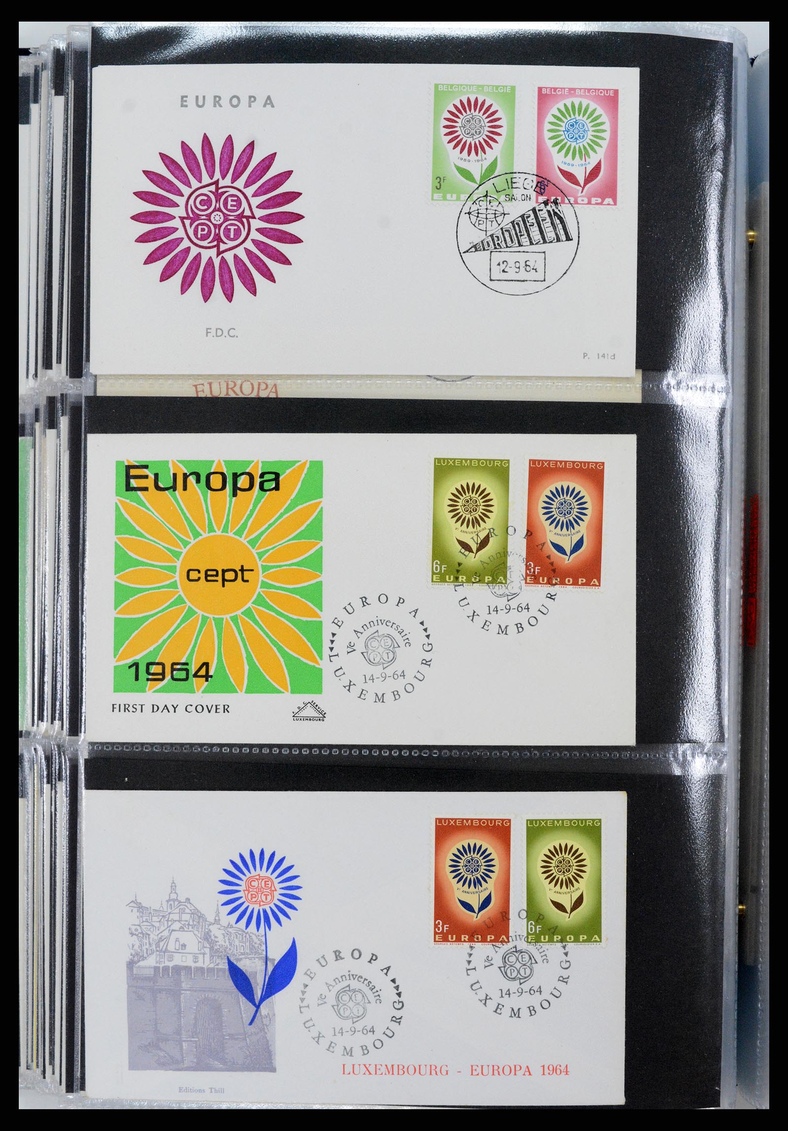37694 110 - Postzegelverzameling 37694 Europa CEPT FDC's 1956-1970.