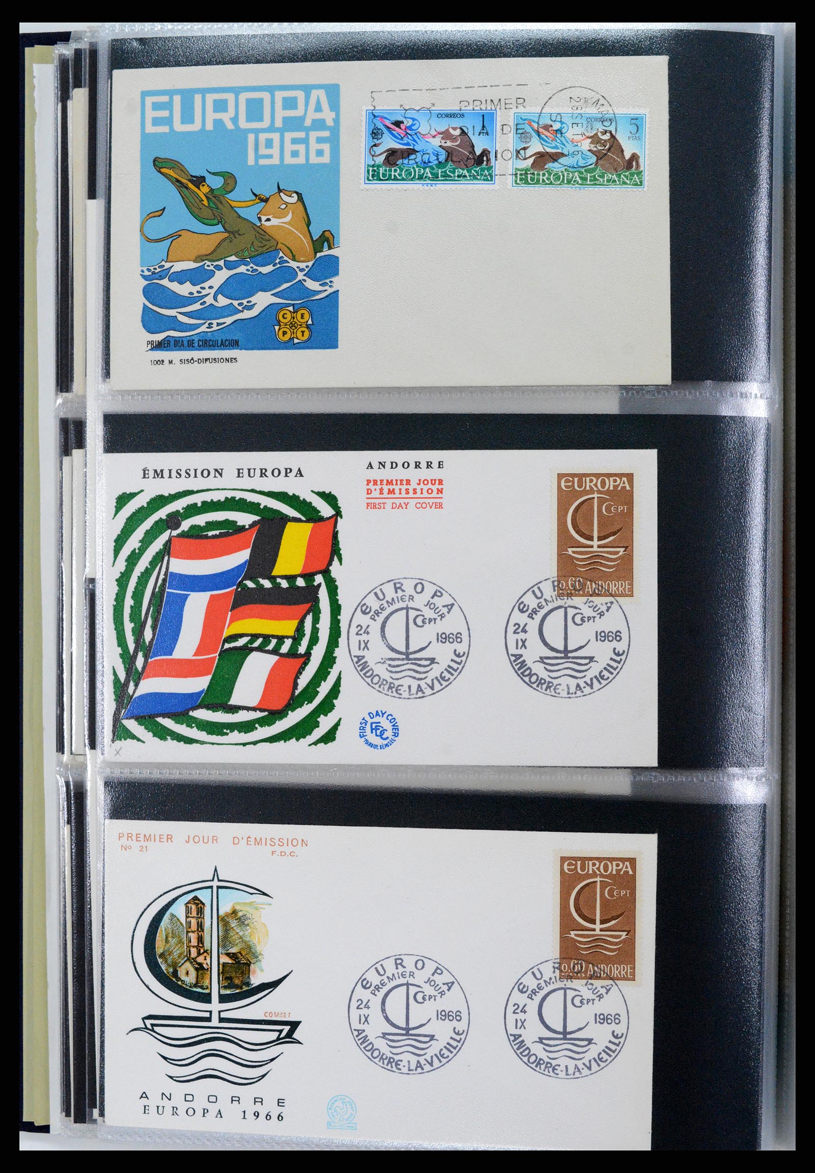 37694 144 - Postzegelverzameling 37694 Europa CEPT FDC's 1956-1970.