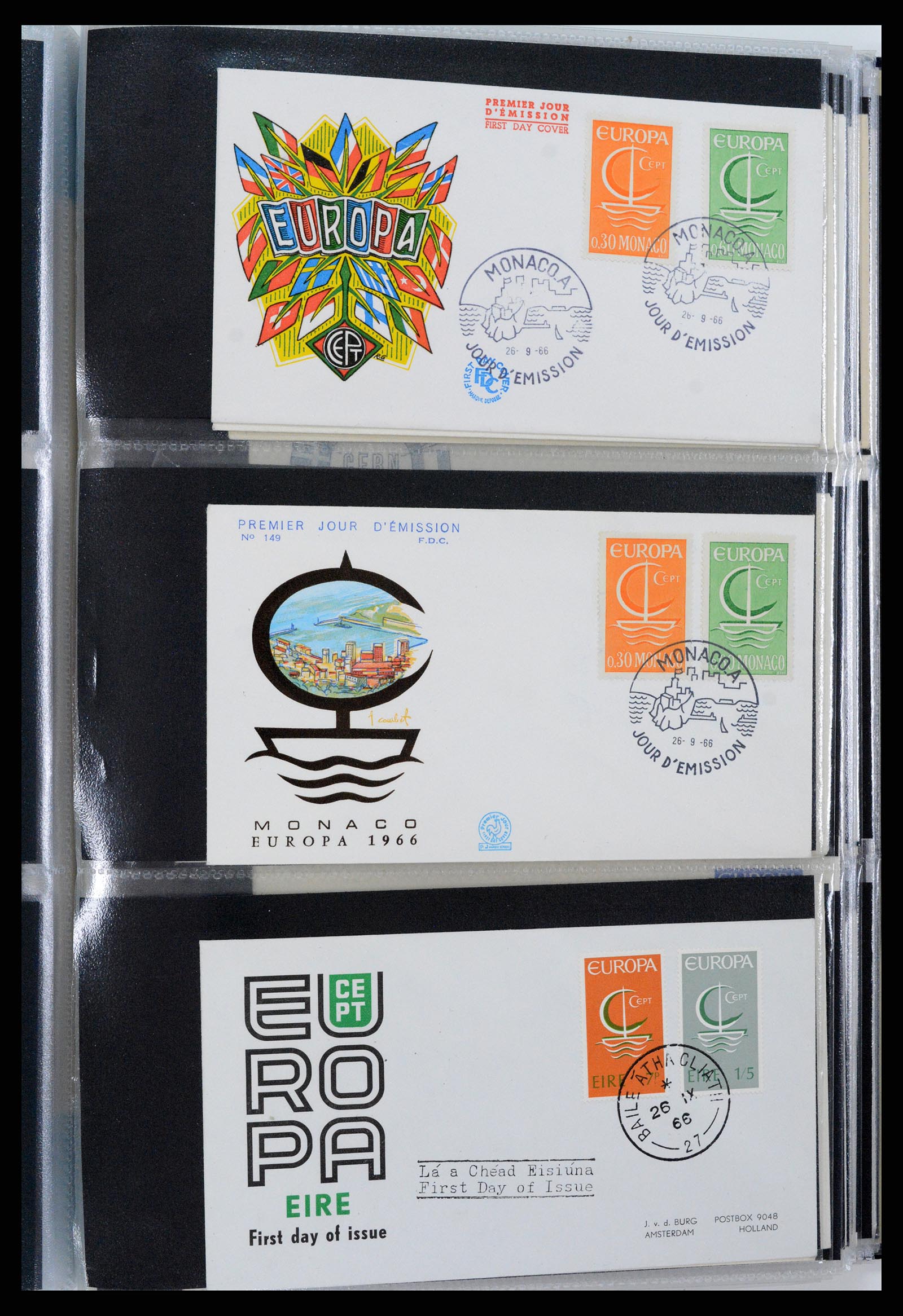 37694 145 - Postzegelverzameling 37694 Europa CEPT FDC's 1956-1970.