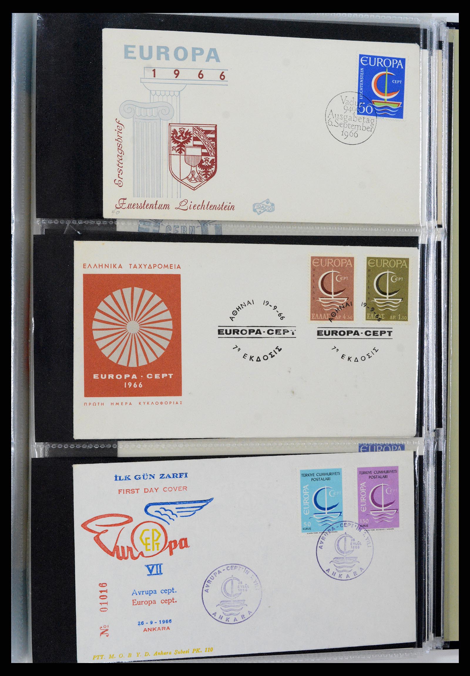 37694 147 - Postzegelverzameling 37694 Europa CEPT FDC's 1956-1970.