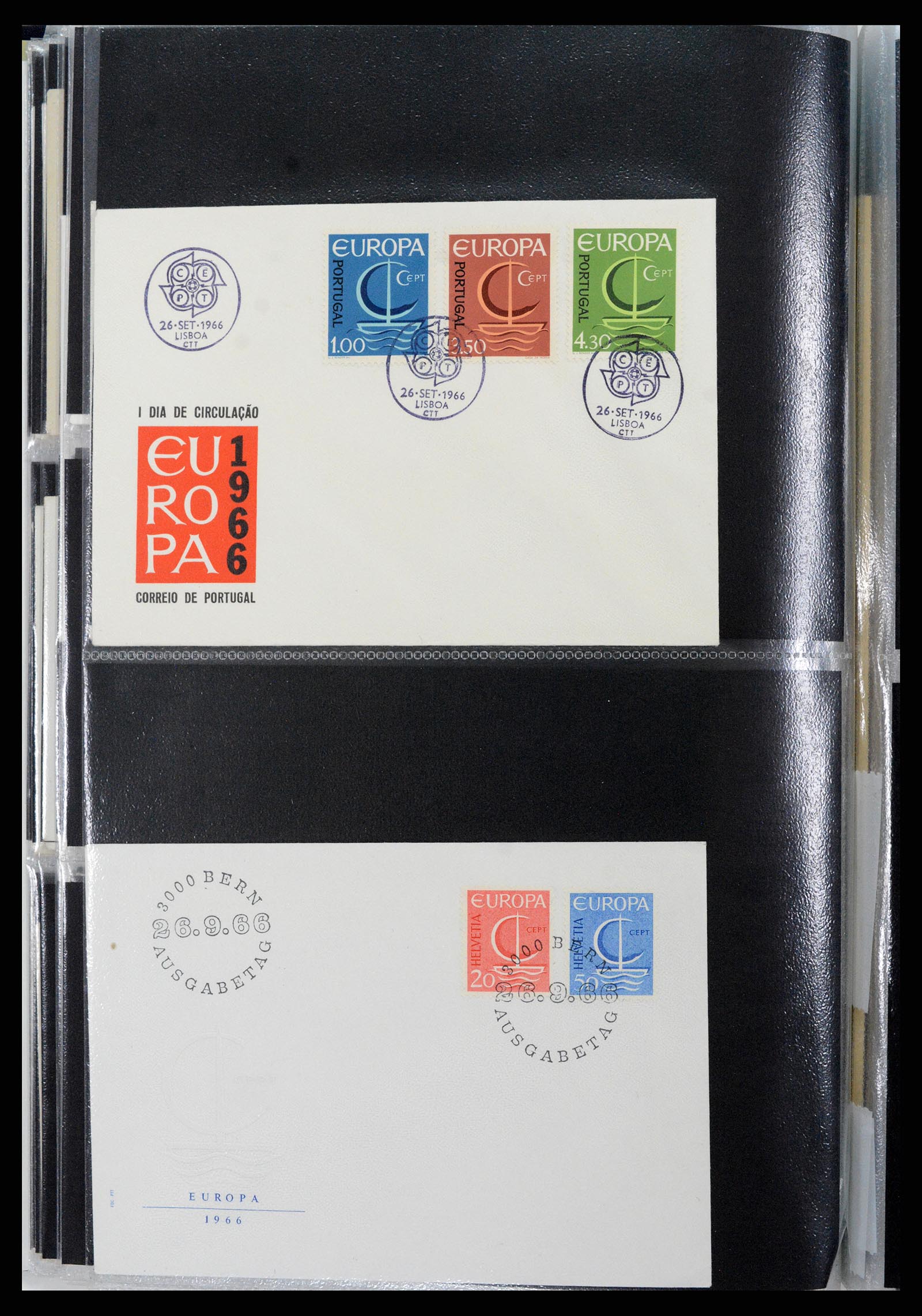 37694 151 - Postzegelverzameling 37694 Europa CEPT FDC's 1956-1970.